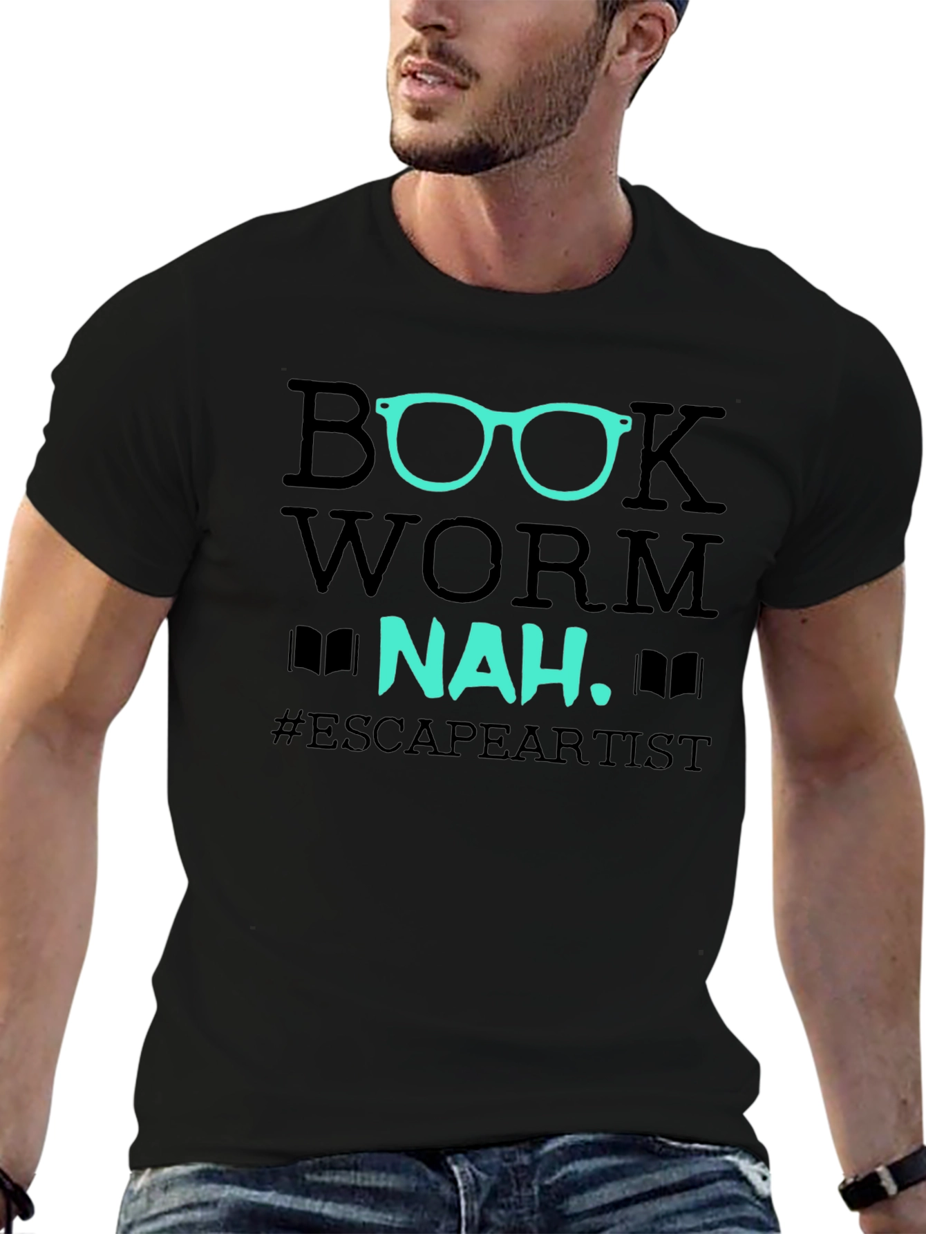 Book Worm Nah Escape Artist T-Shirt