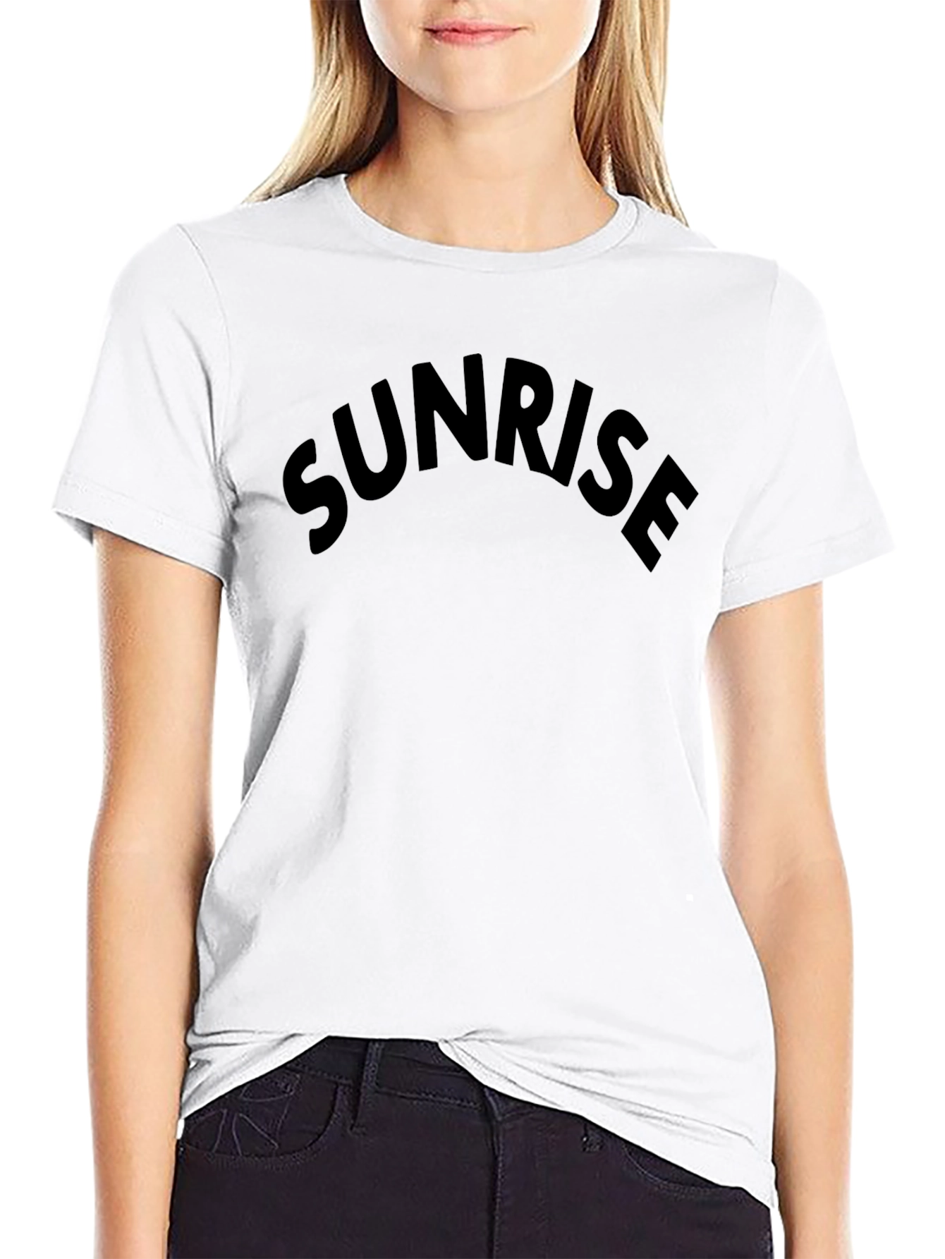 Sunrise Graphic Black T-Shirt