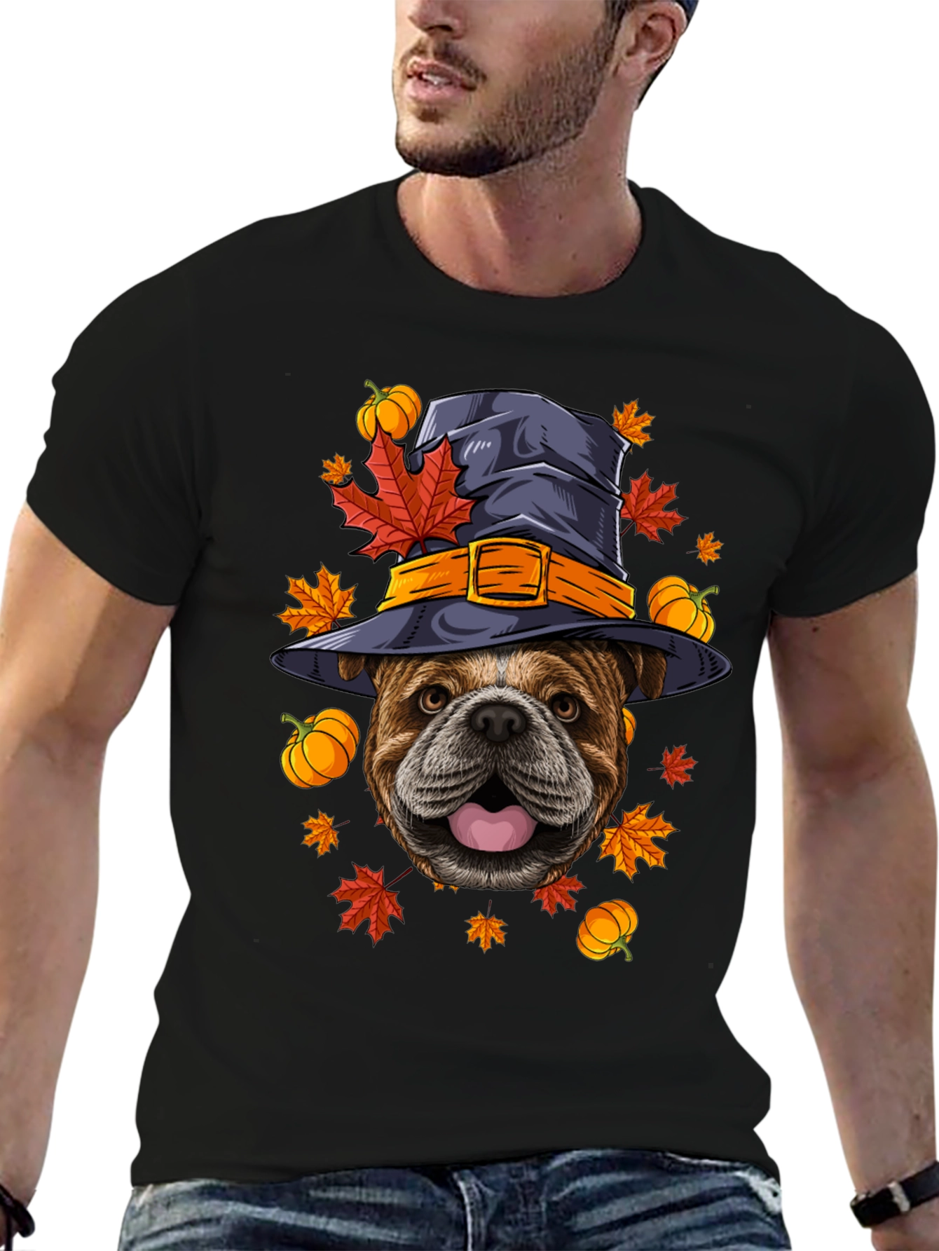 Halloween Bulldog T-Shirt