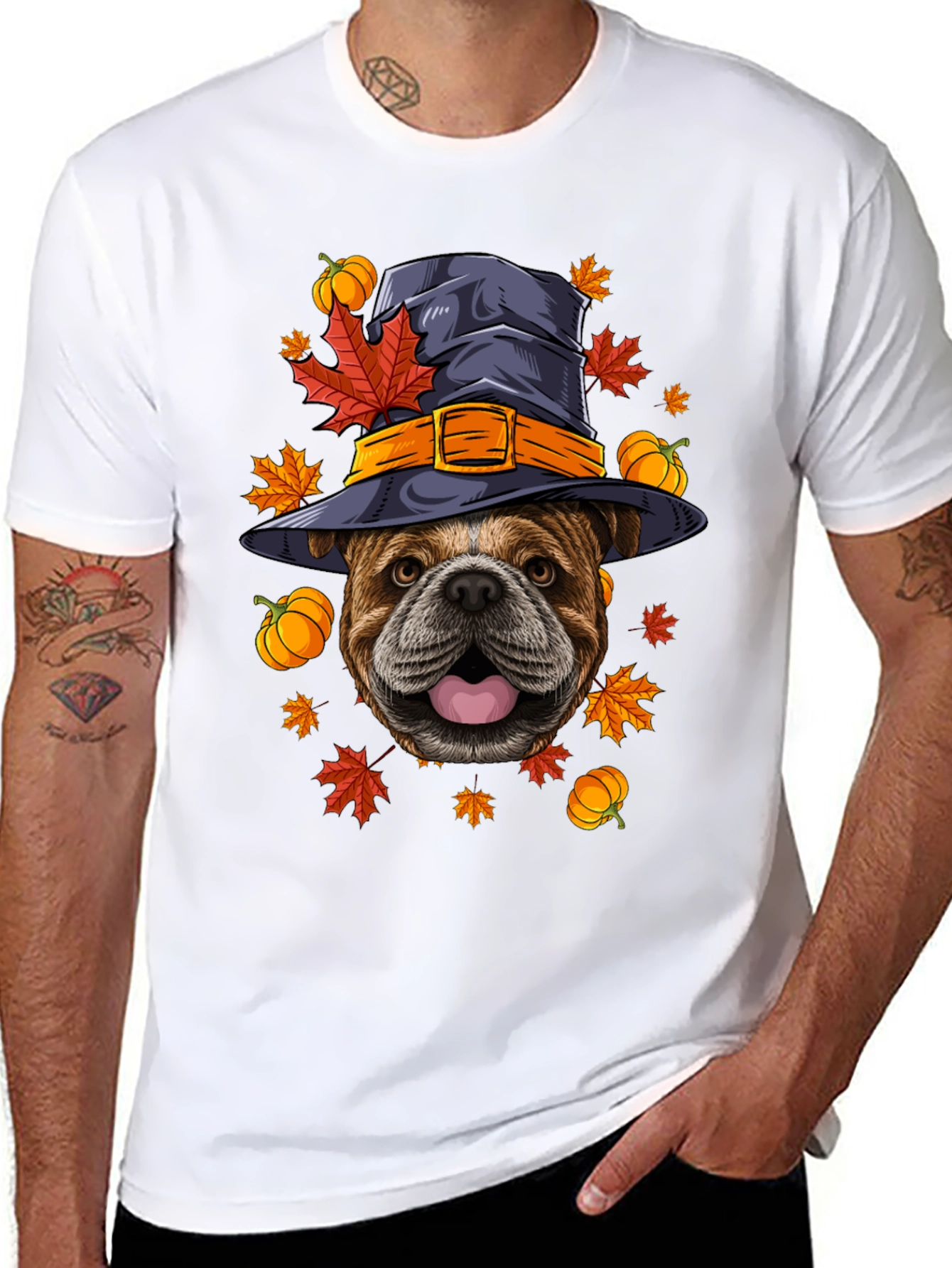 Halloween Bulldog T-Shirt