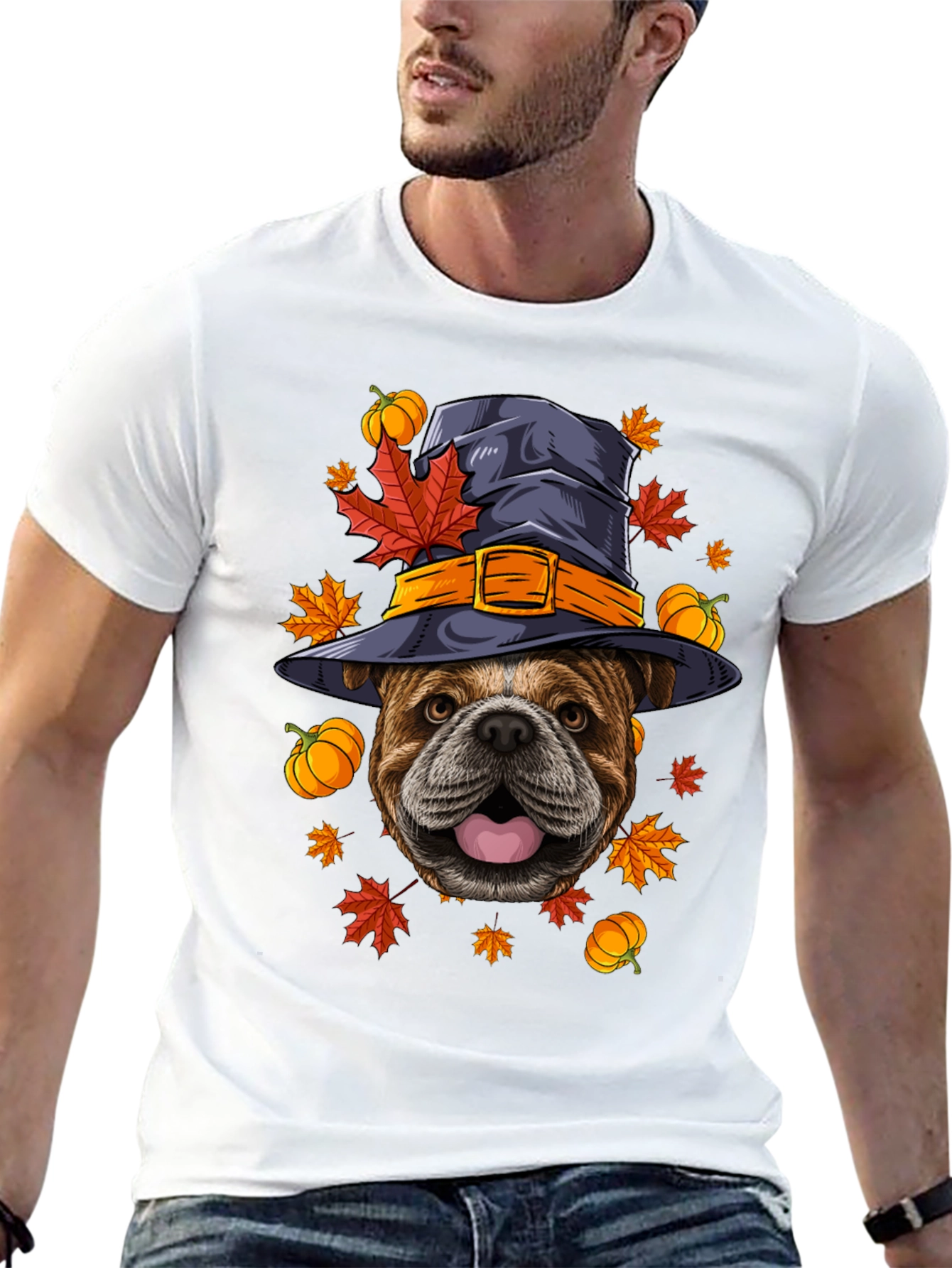 Halloween Bulldog T-Shirt