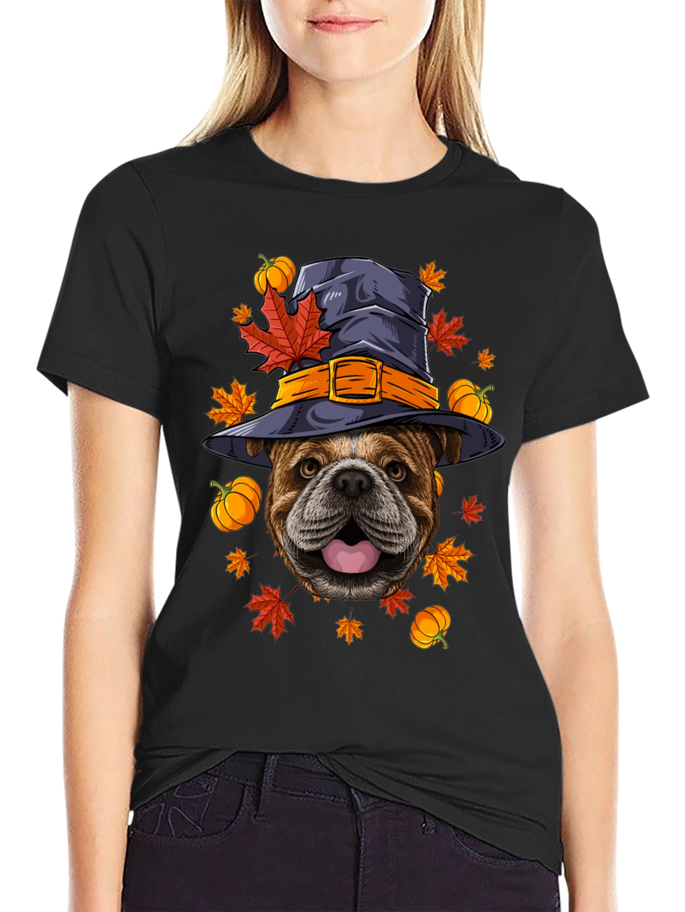Halloween Bulldog T-Shirt