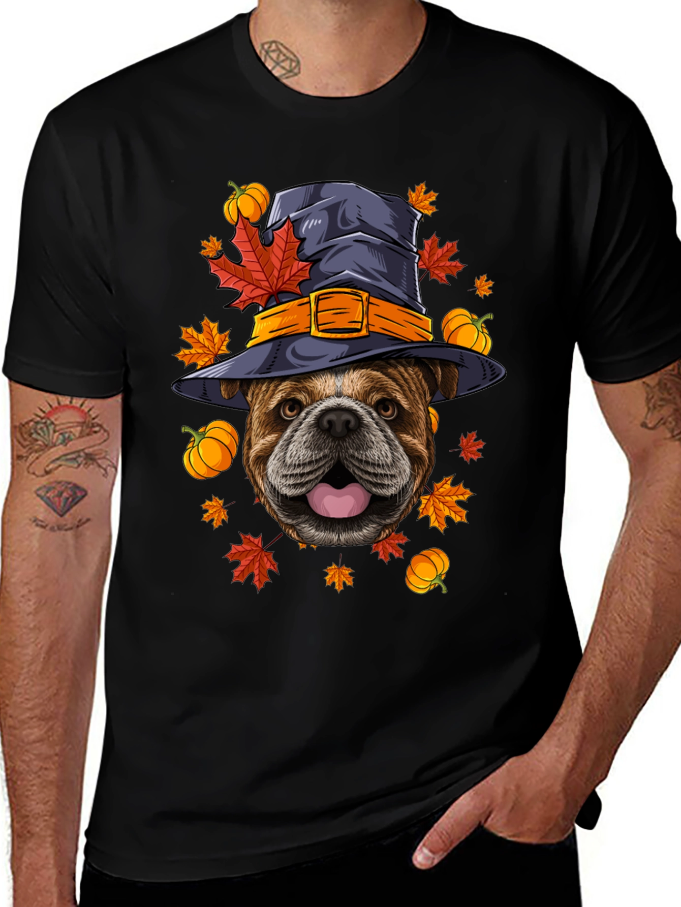 Halloween Bulldog T-Shirt
