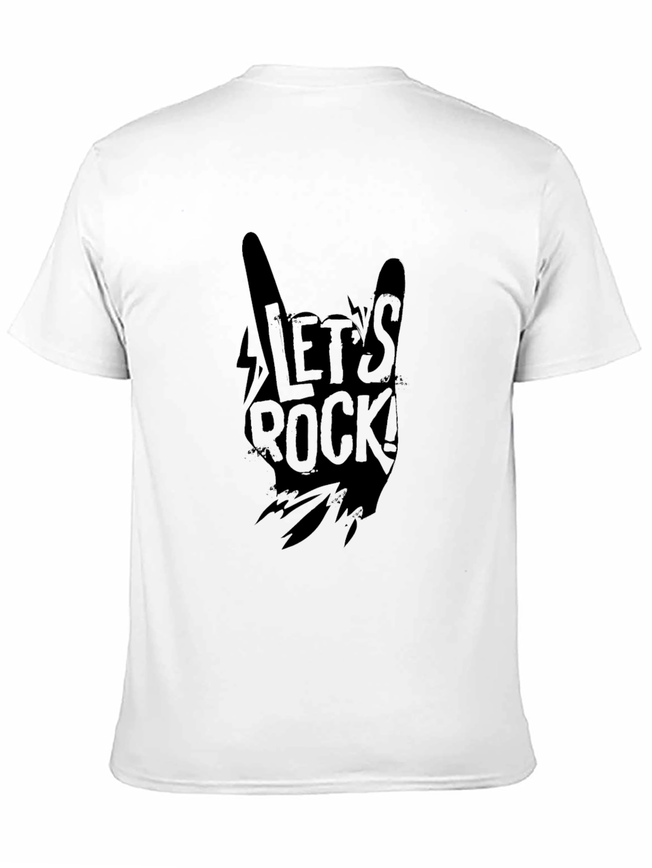 Lets Rock Graphic T-Shirt - Black