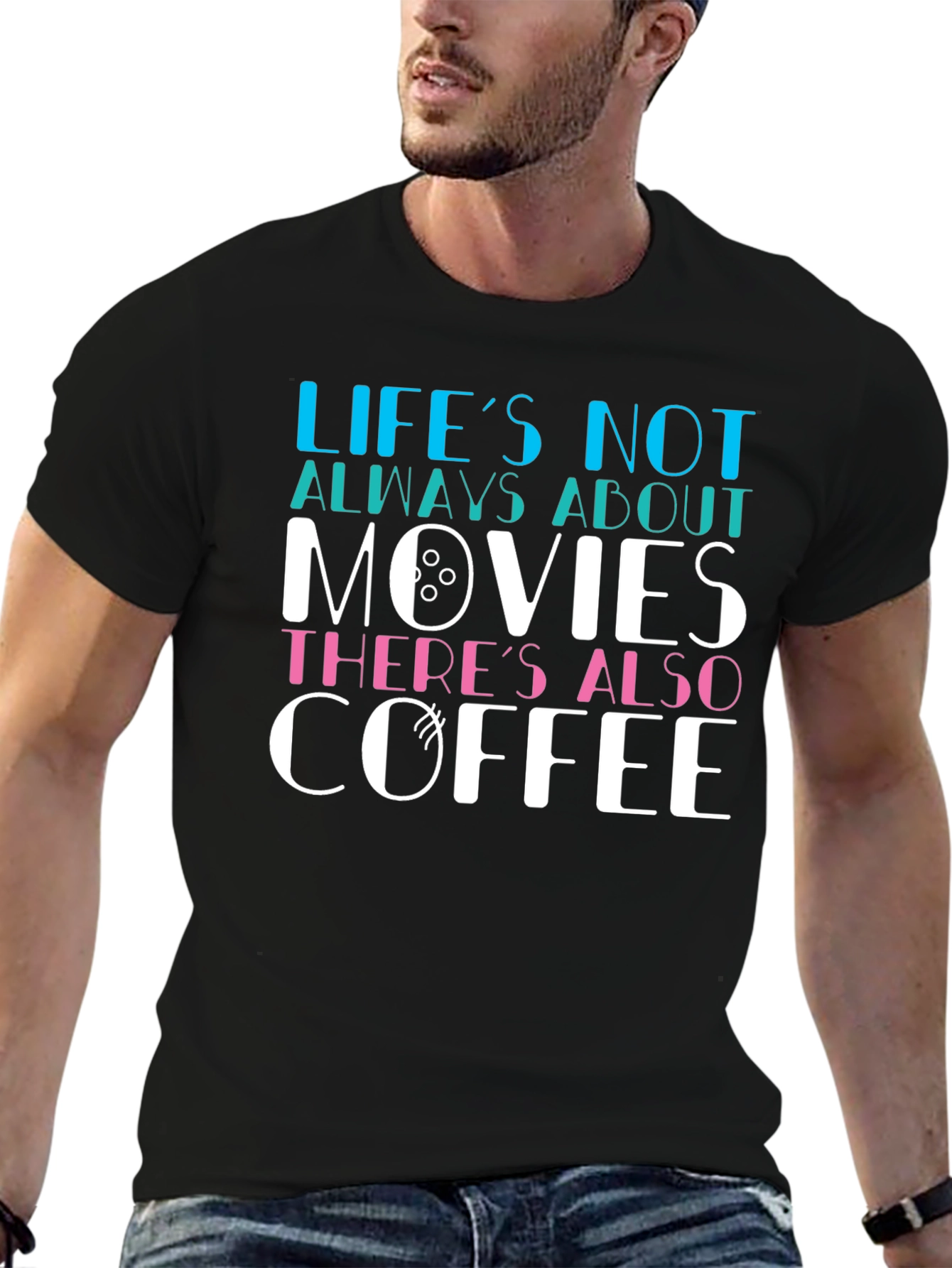 Movies & Coffee Graphic Tee
