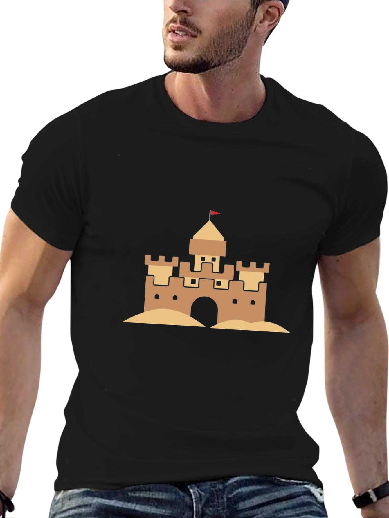 Sandcastle Graphic T-Shirt - Summer Beach Fun!