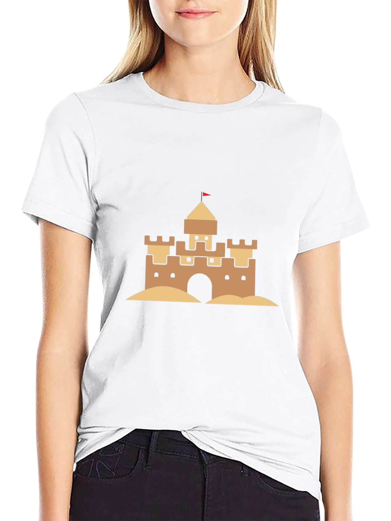 Sandcastle Graphic T-Shirt - Summer Beach Fun!
