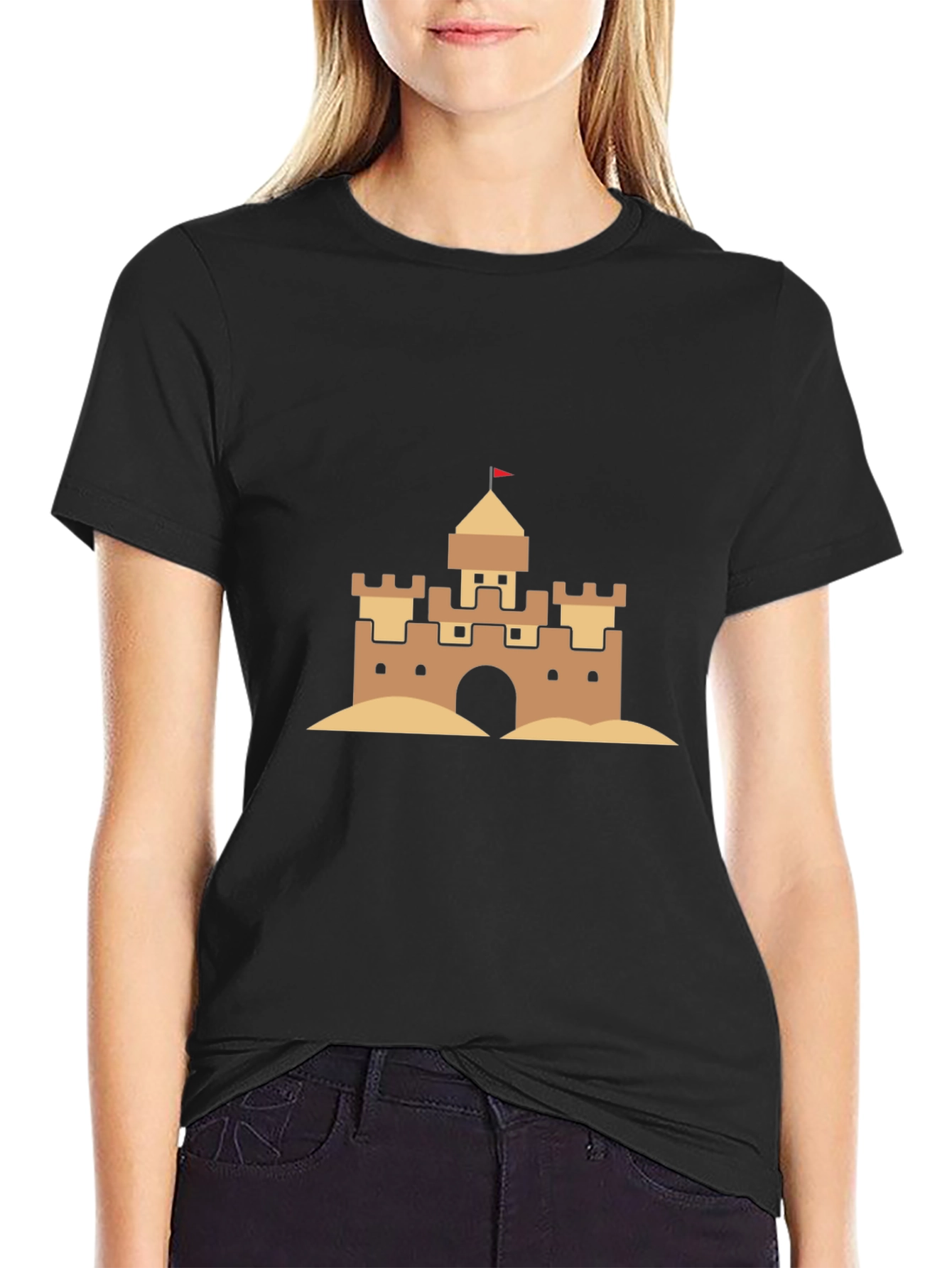 Sandcastle Graphic T-Shirt - Summer Beach Fun!