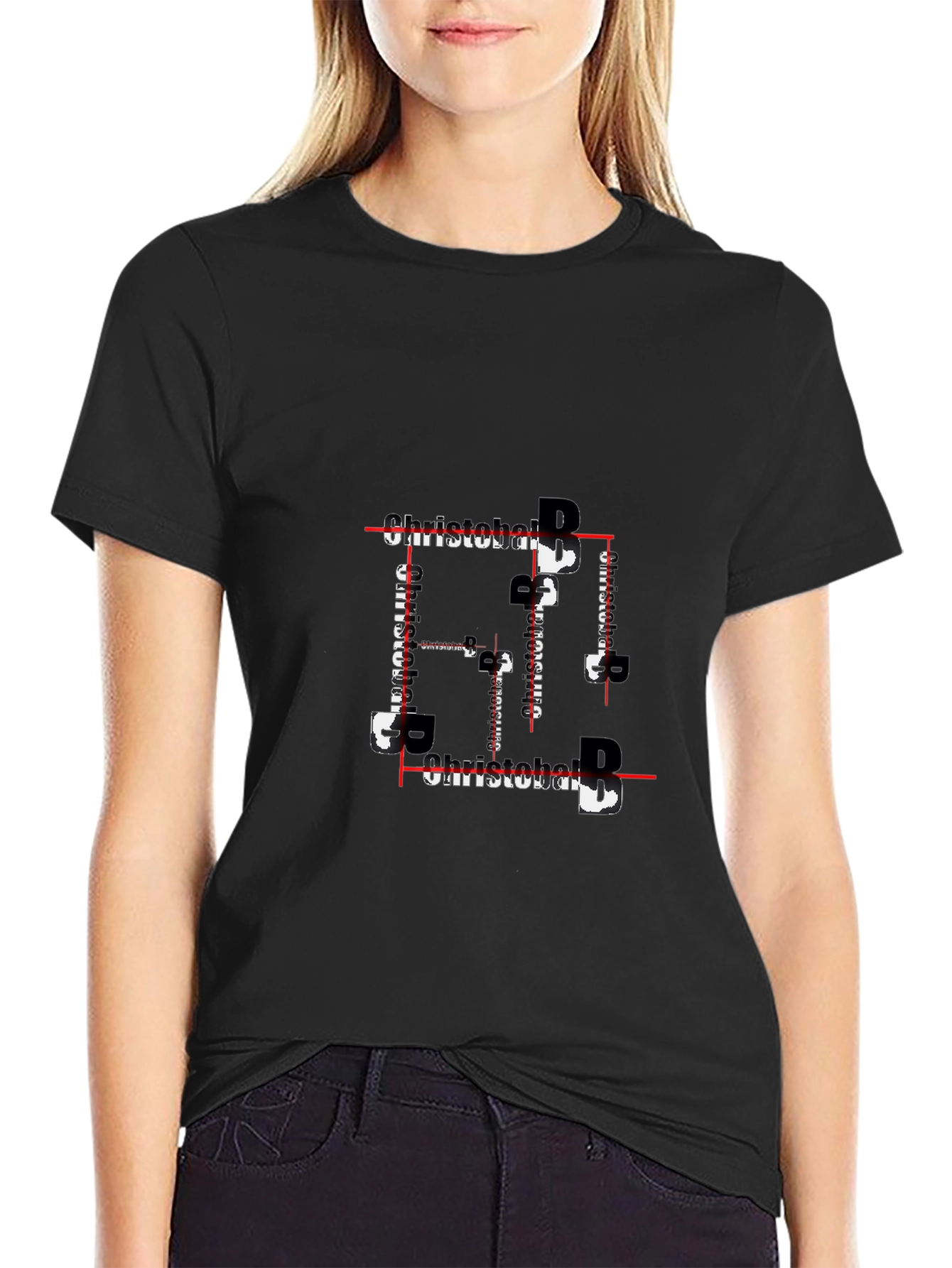 Unique Graphic Black T-Shirt