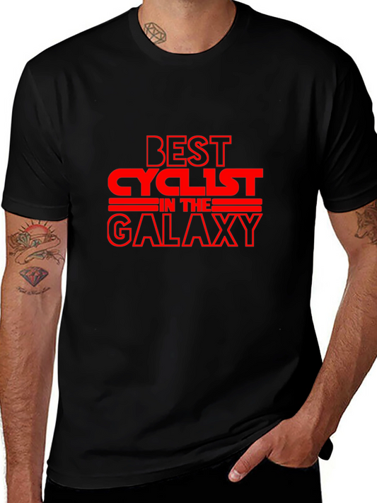 Best Cyclist in the Galaxy Black T-Shirt