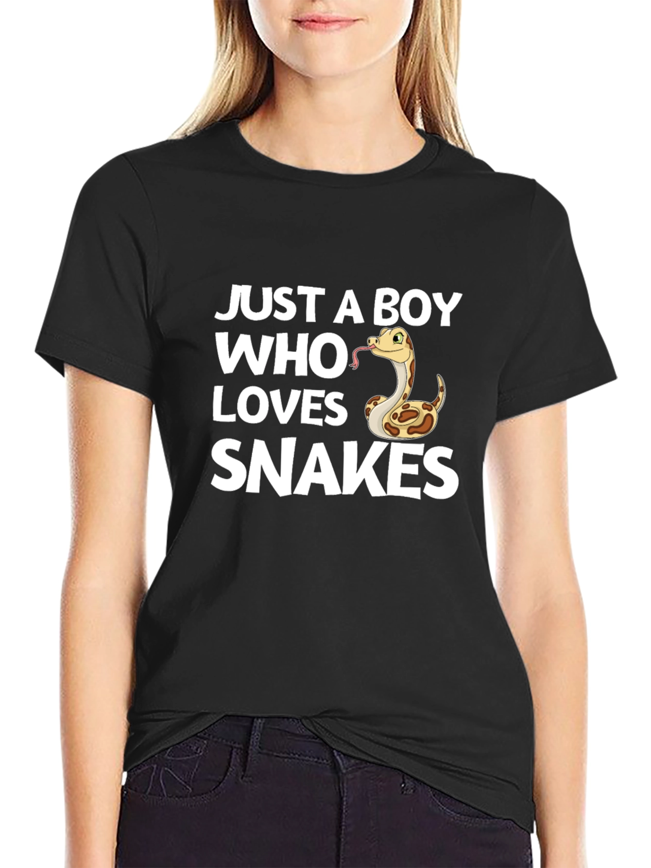 Boy Who Loves Snakes Graphic T-Shirt
