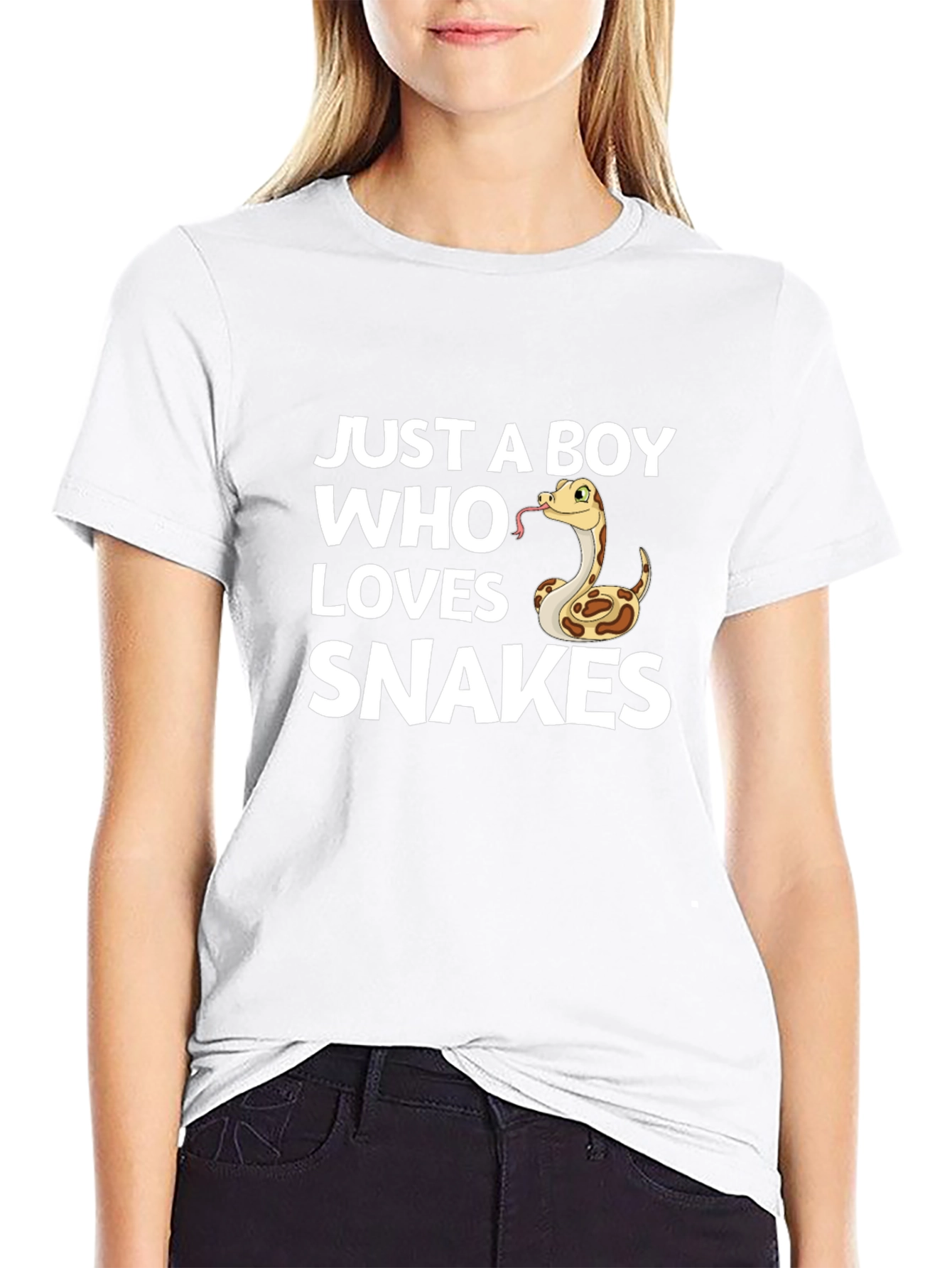 Boy Who Loves Snakes Graphic T-Shirt