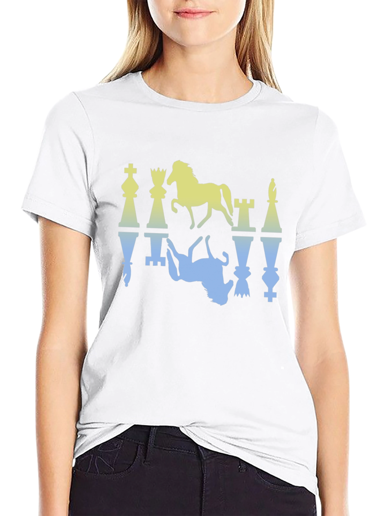 Chess Piece Graphic Tee - Stylish Mens T-Shirt