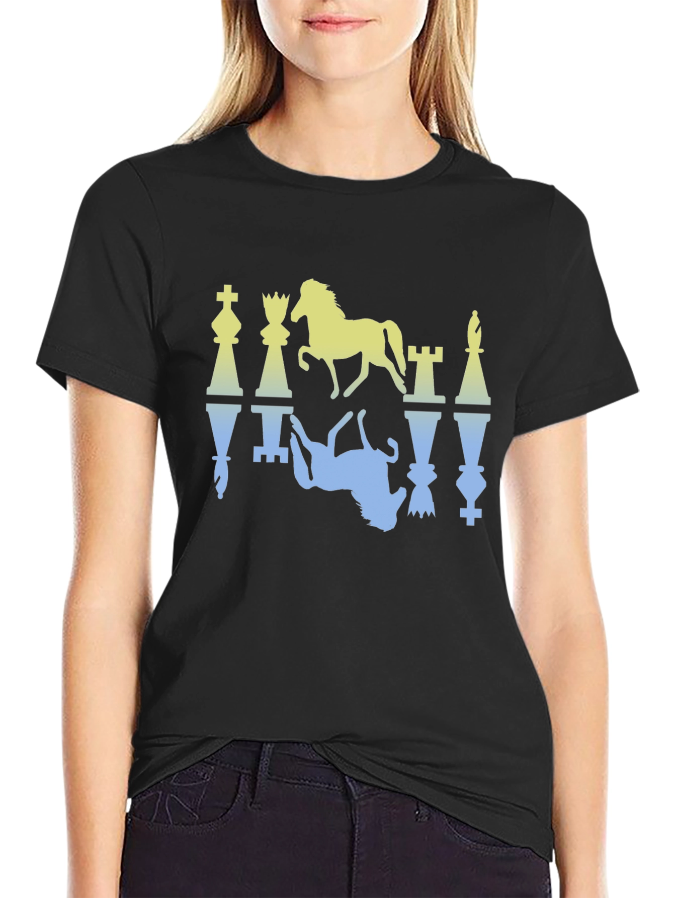 Chess Piece Graphic Tee - Stylish Mens T-Shirt