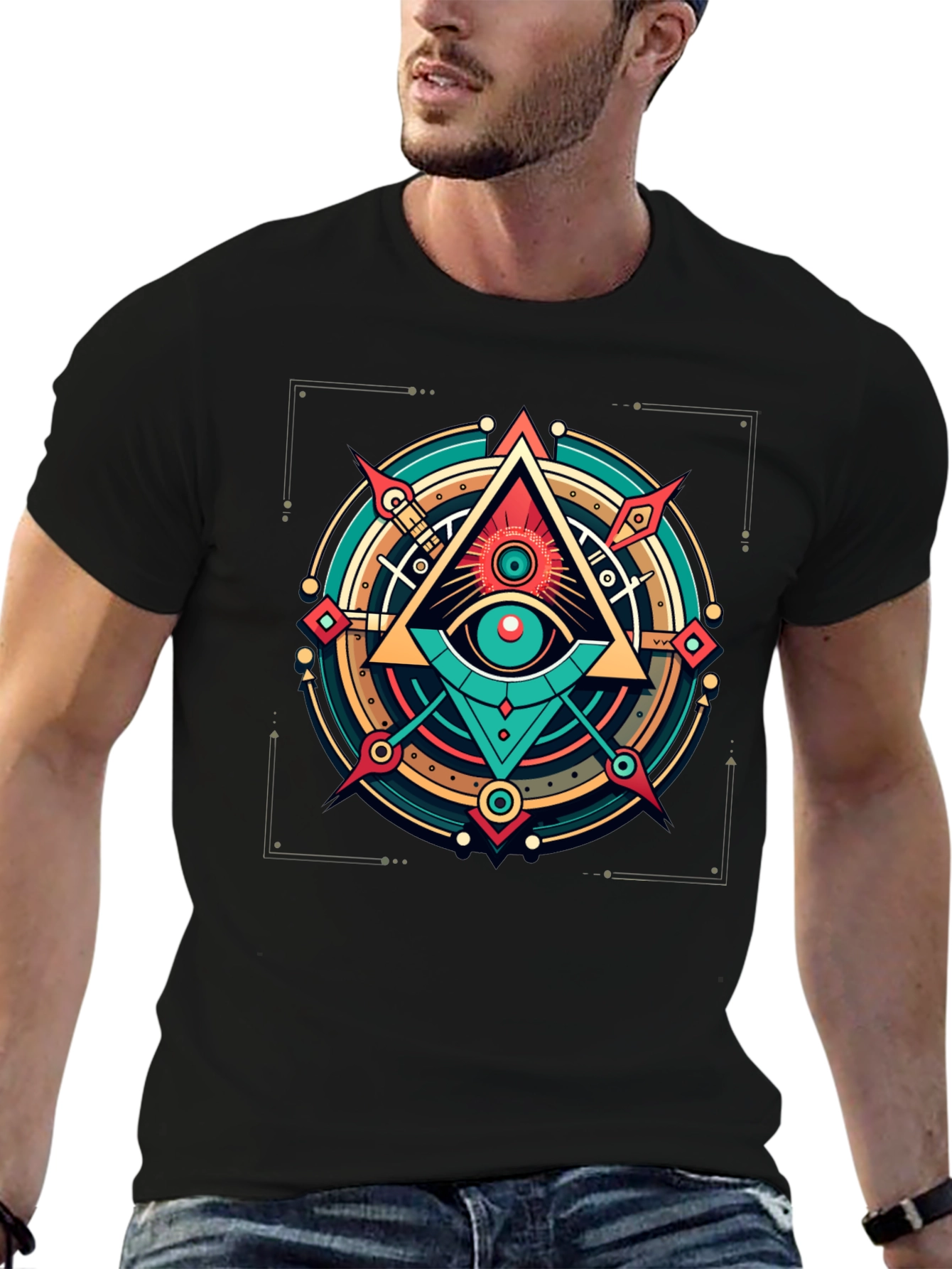 All Seeing Eye Graphic Tee - Modern Mystic Style