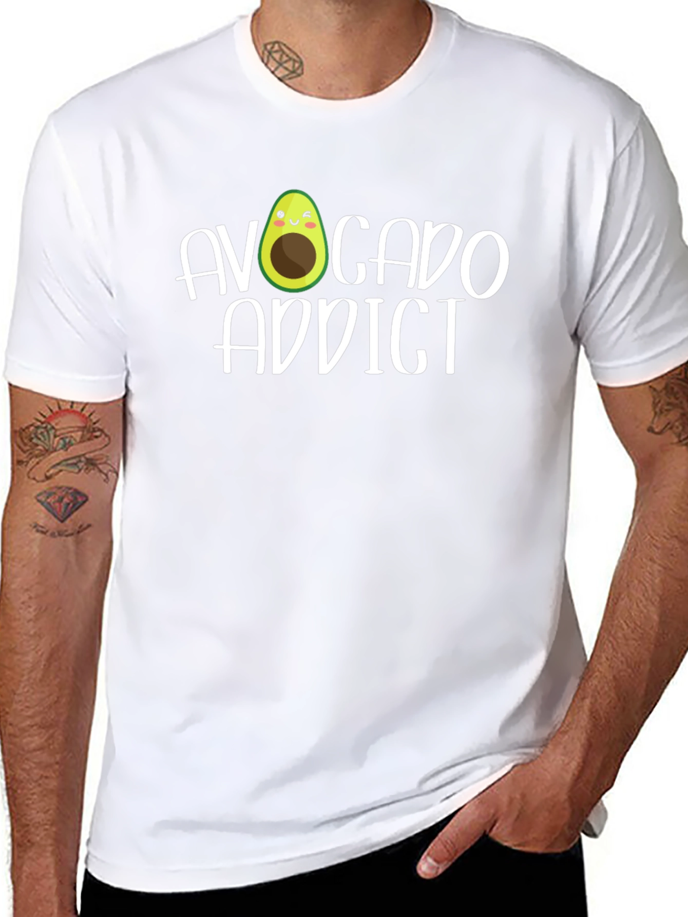 Avocado Addict Graphic Tee - Trendy Casual Wear