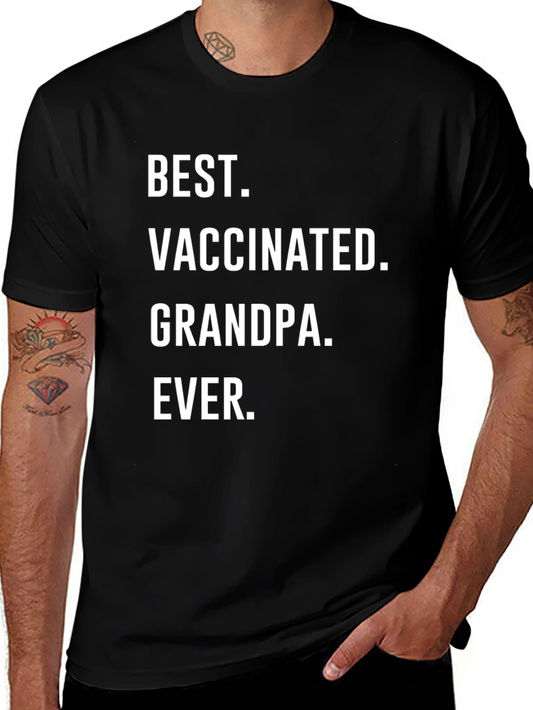 Best Vaccinated Grandpa Ever T-Shirt