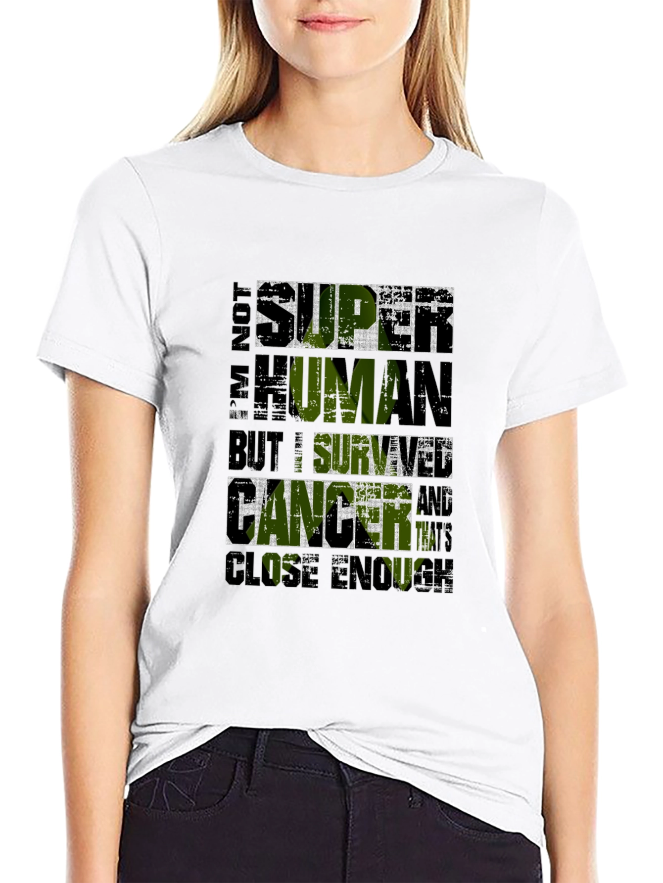 Im Not Super Human Cancer Survivor T-Shirt