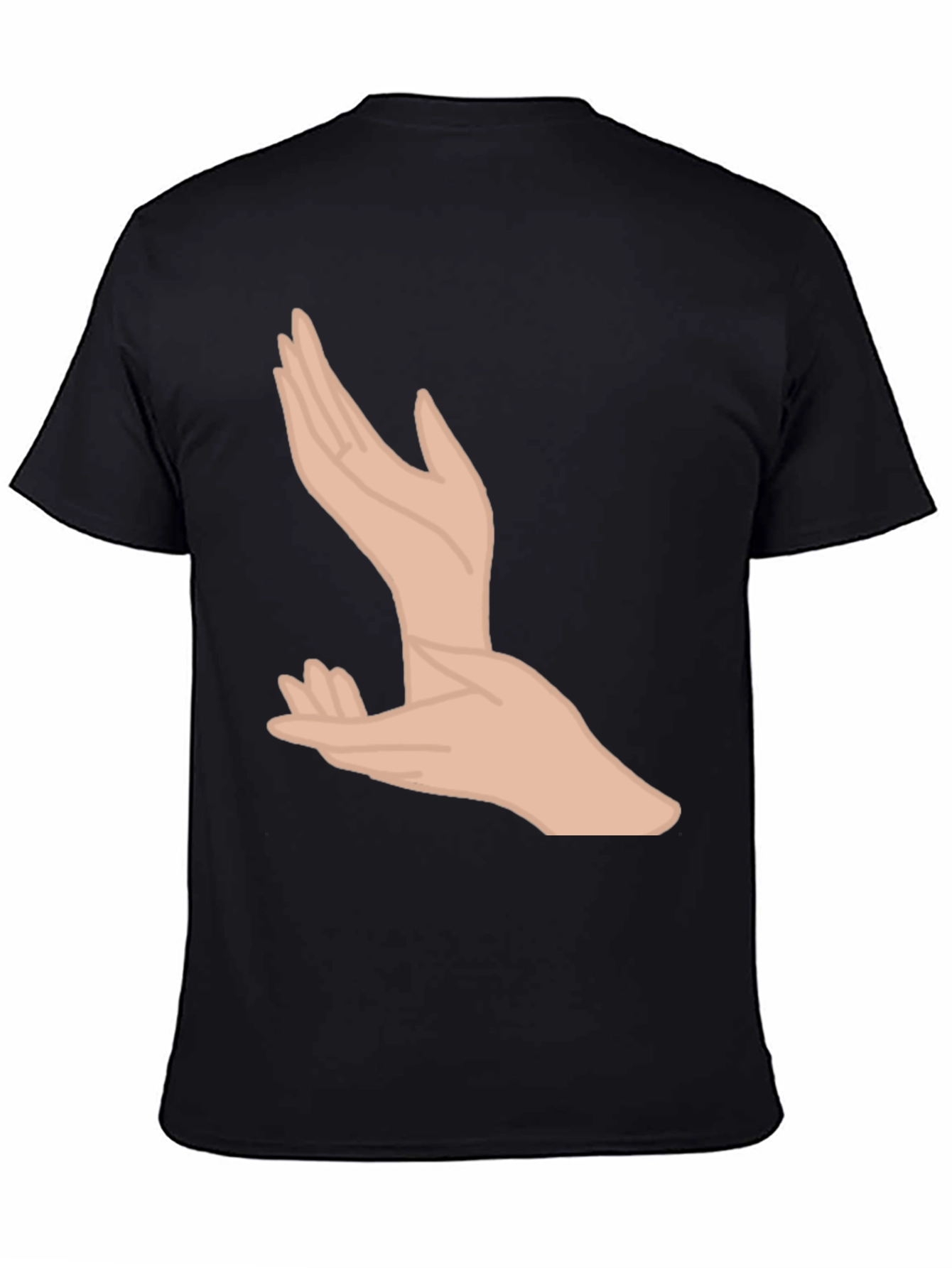 Hands Graphic Black T-Shirt