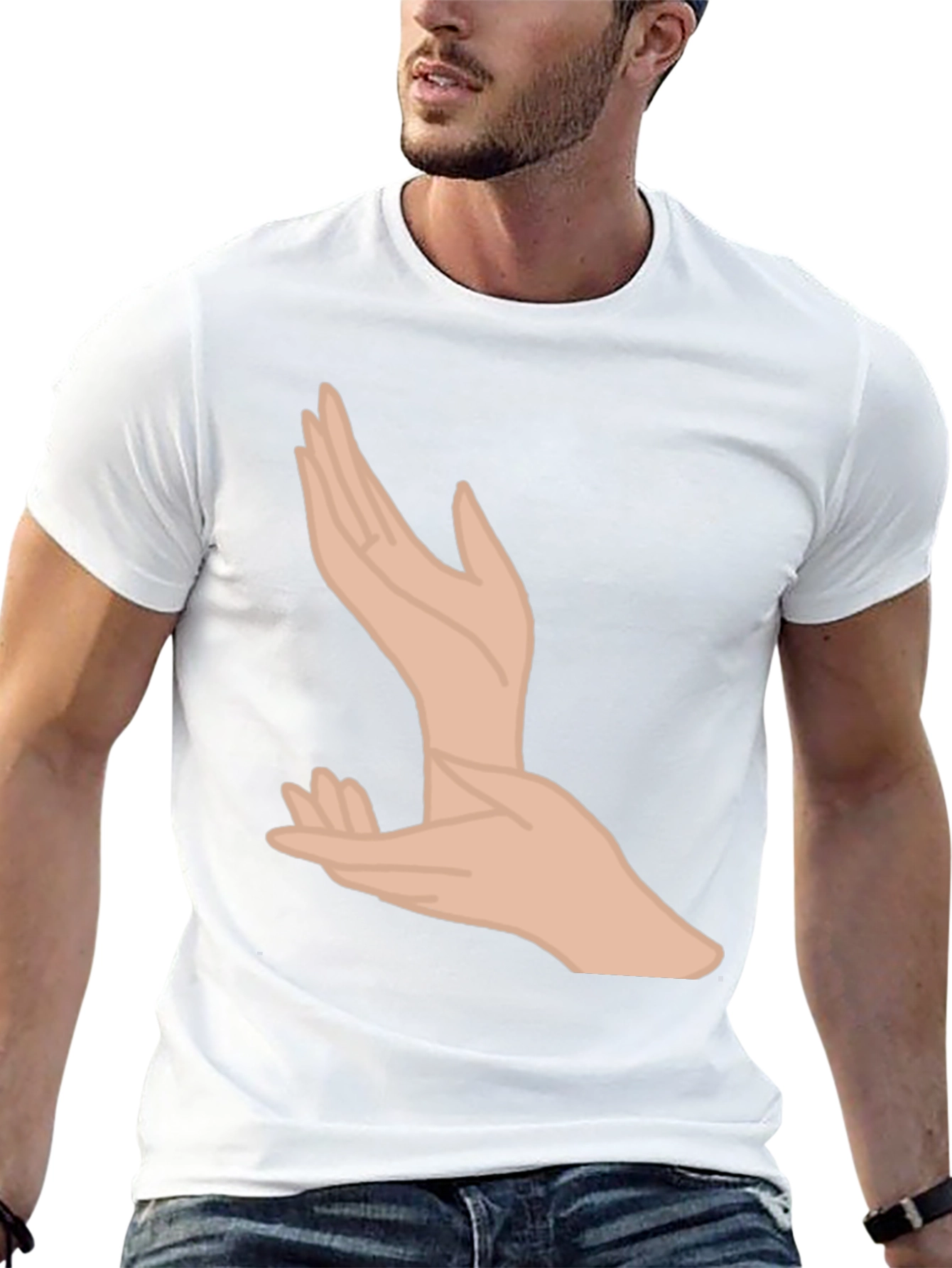 Hands Graphic Black T-Shirt