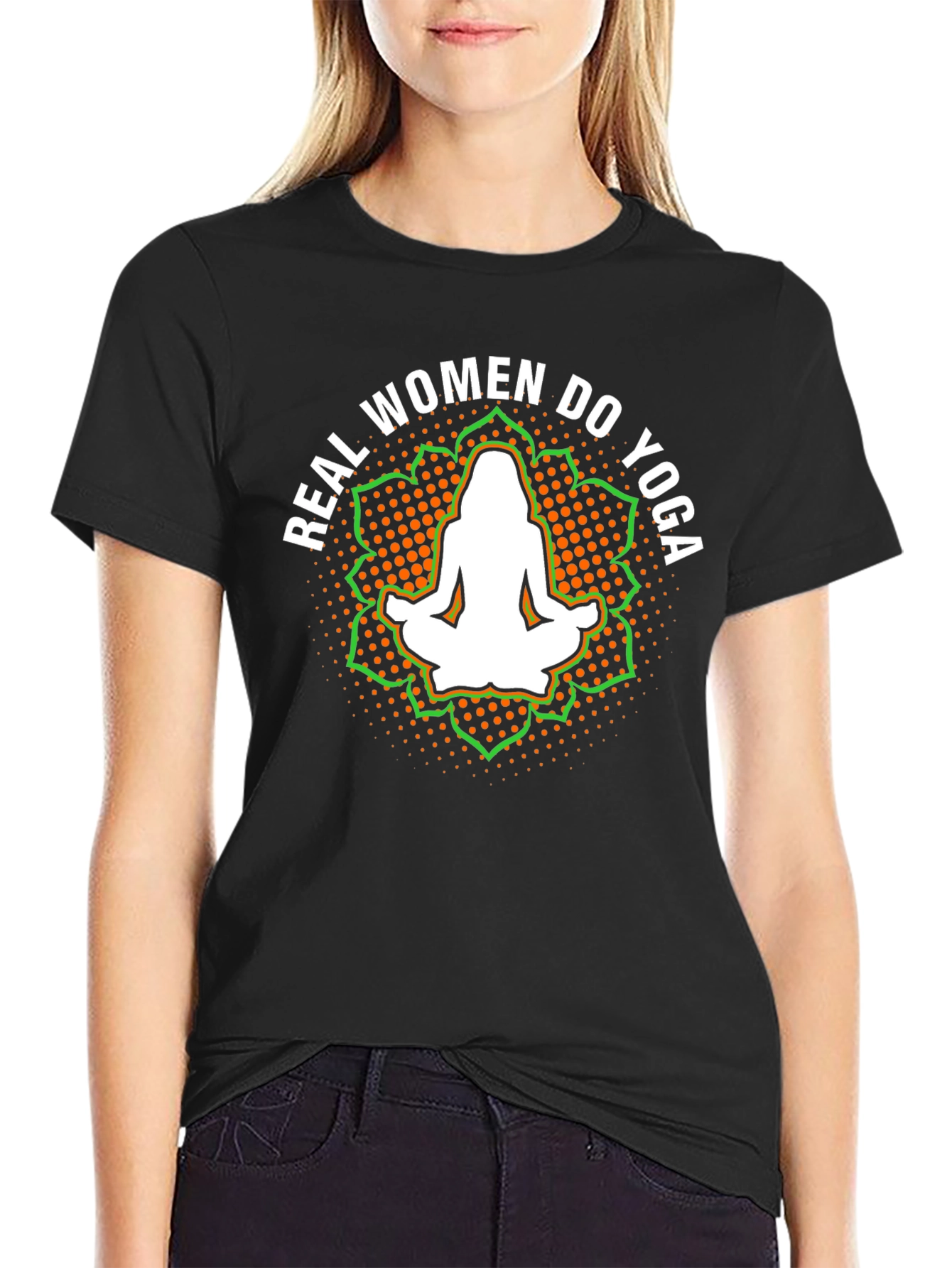 Real Women Do Yoga Graphic Tee