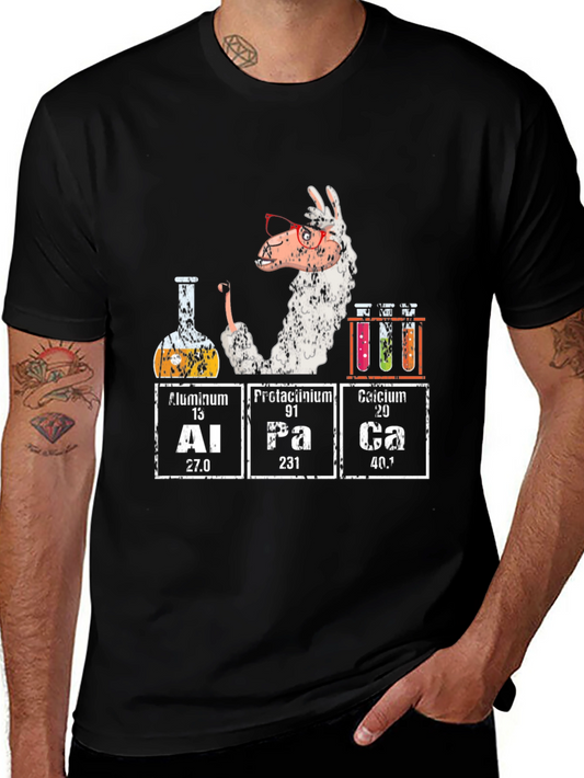Alpaca Periodic Table T-Shirt Funny Science Tee