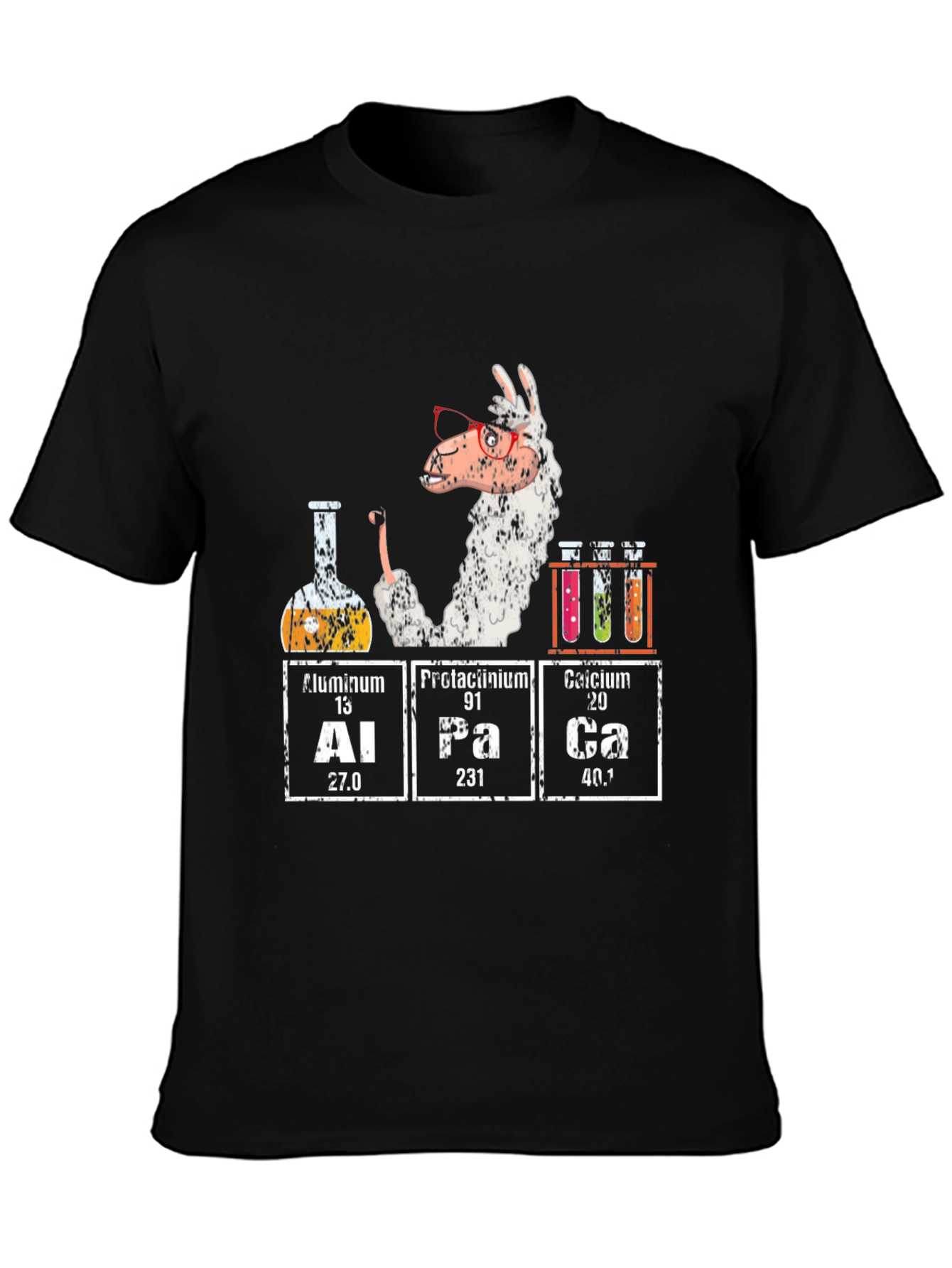 Alpaca Periodic Table T-Shirt Funny Science Tee