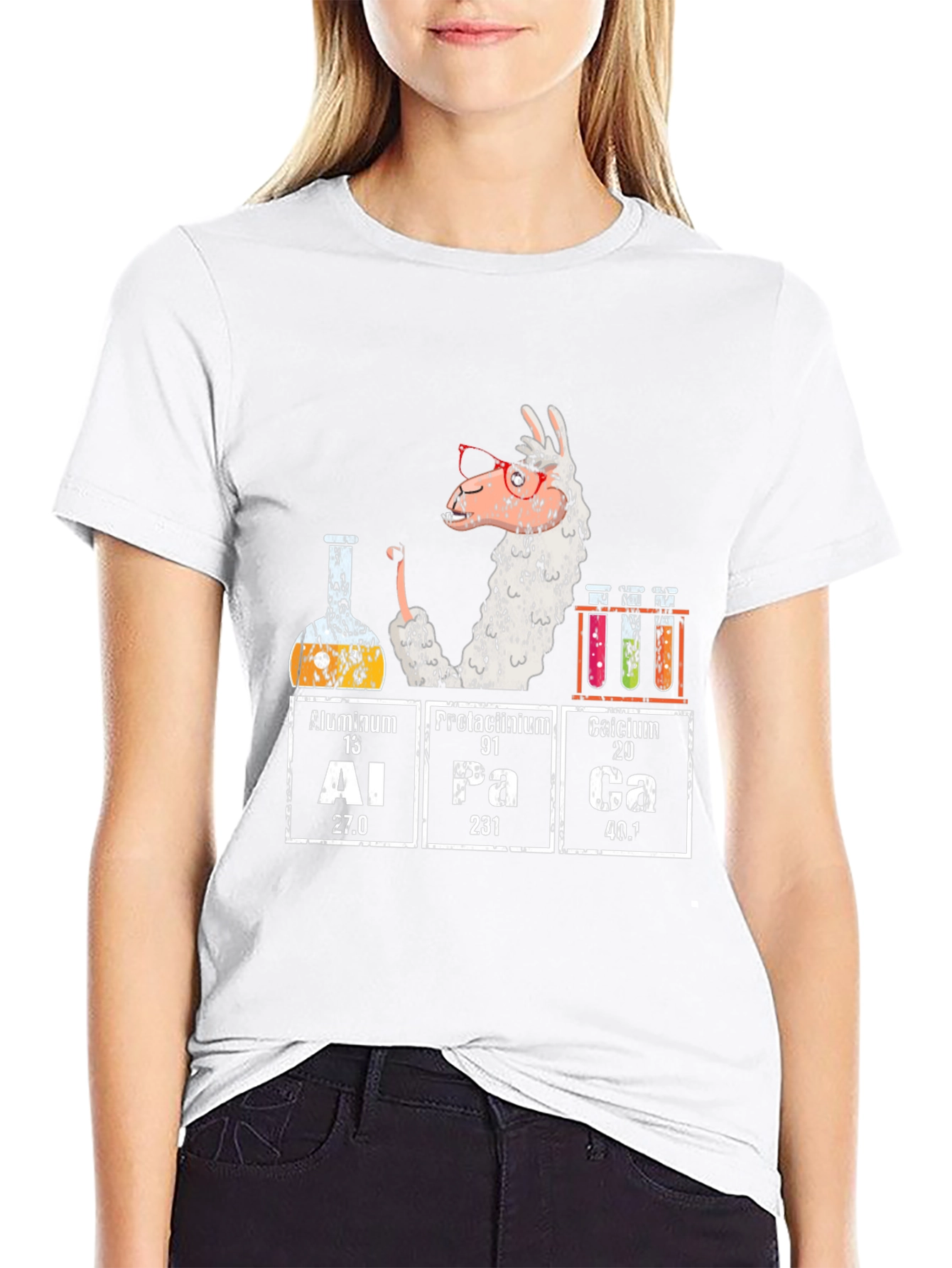 Alpaca Periodic Table T-Shirt Funny Science Tee