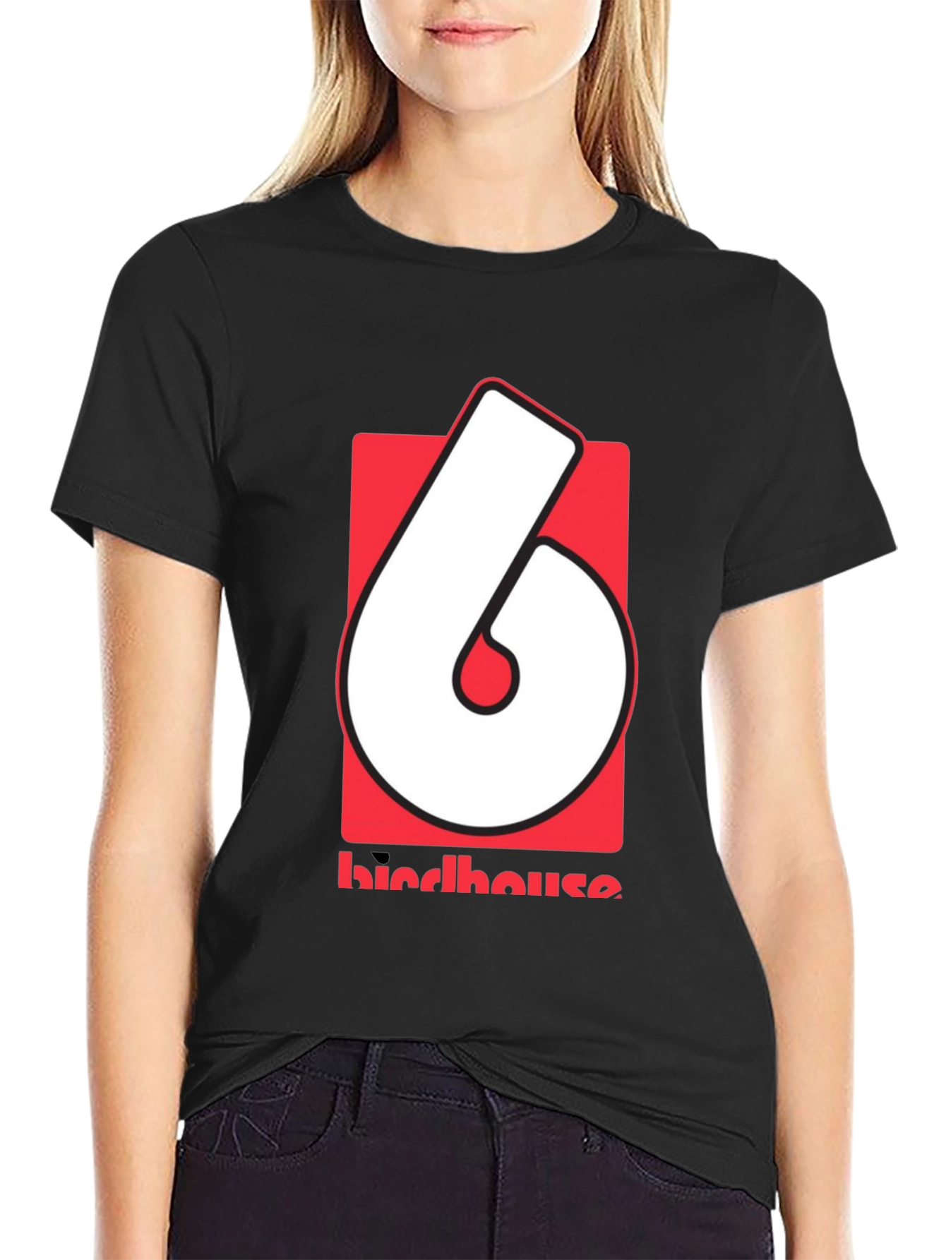 Birdhouse Logo Graphic Black T-Shirt