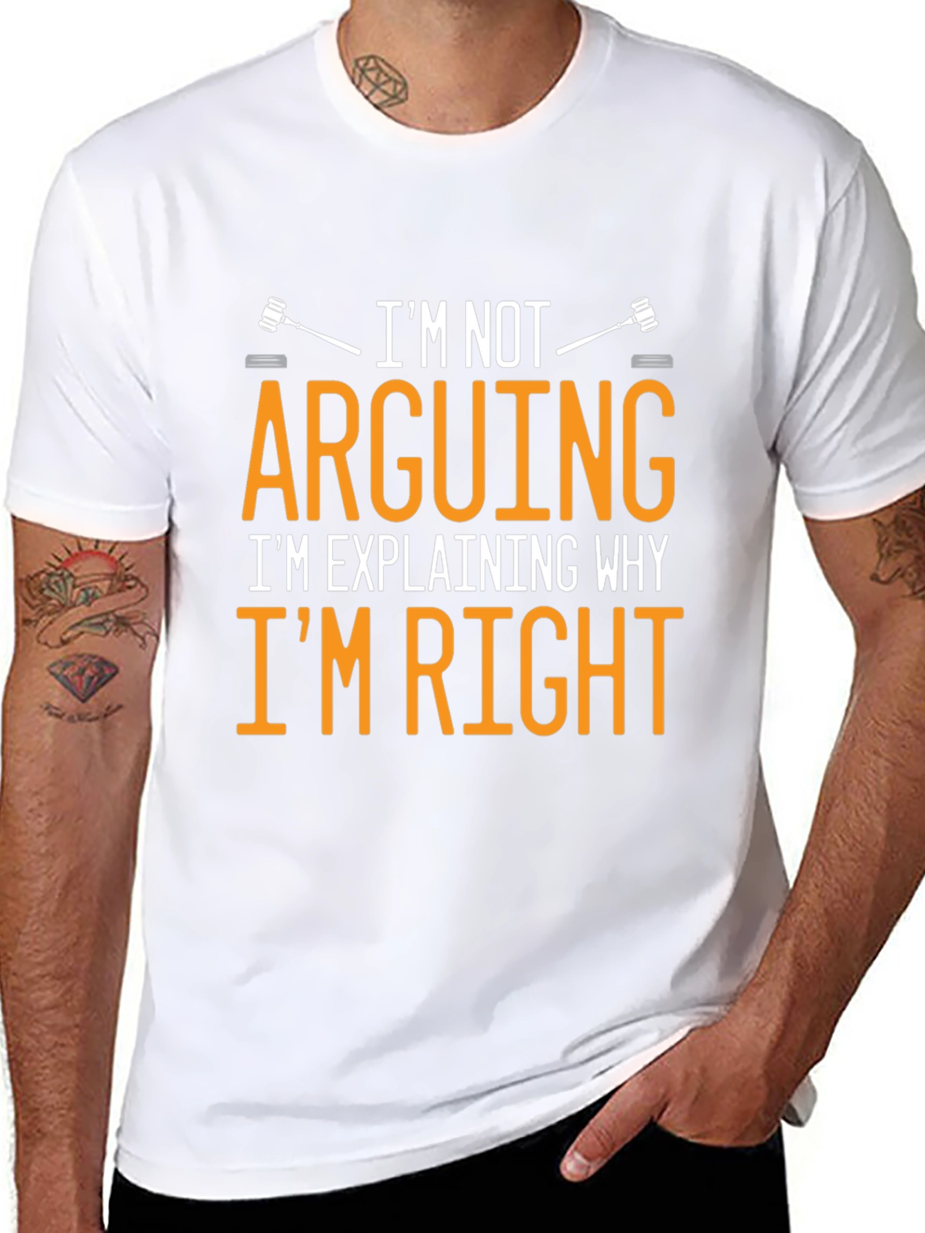 Arguing is Explaining Mens T-Shirt