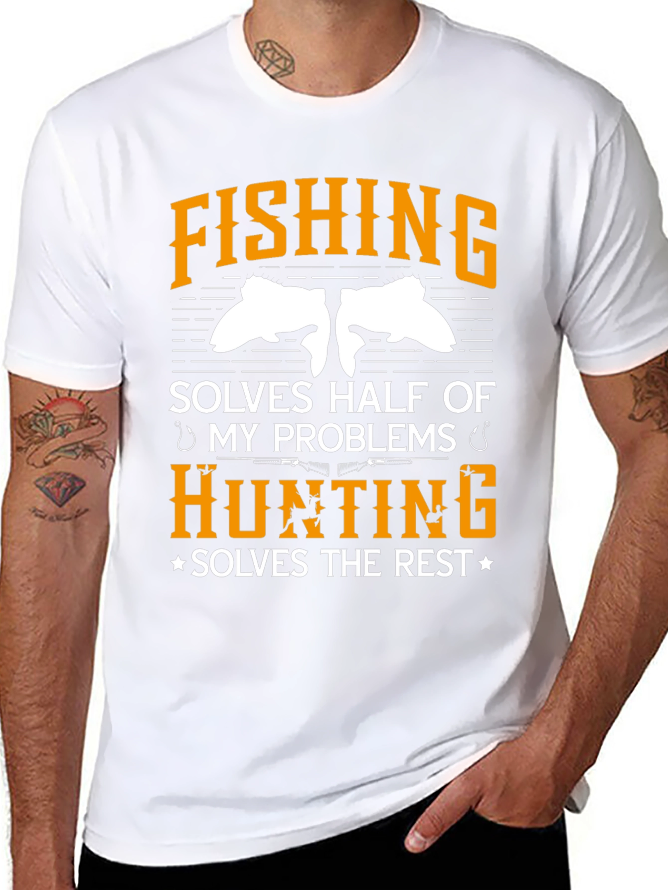 Fishing & Hunting Solve My Problems T-Shirt