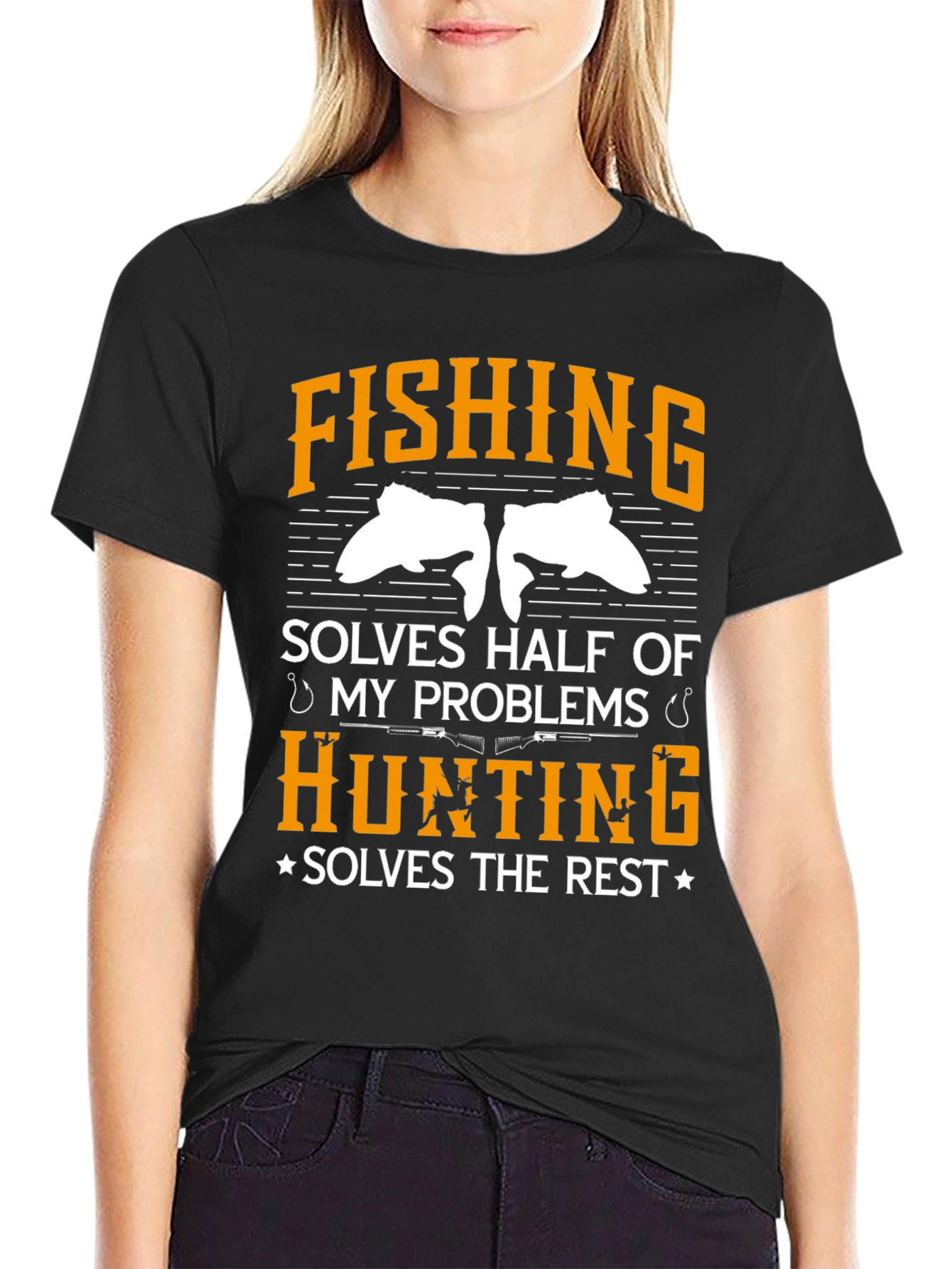 Fishing & Hunting Solve My Problems T-Shirt