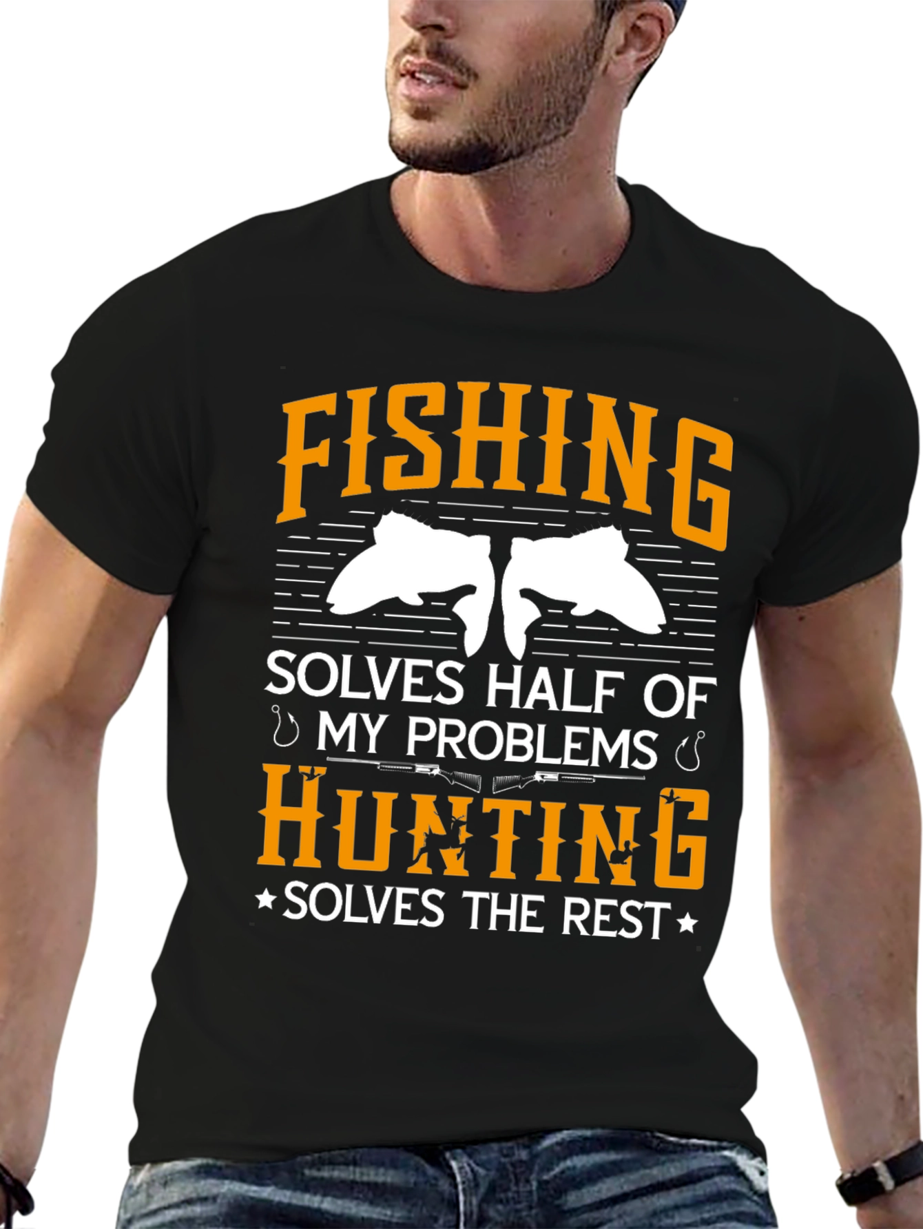 Fishing & Hunting Solve My Problems T-Shirt