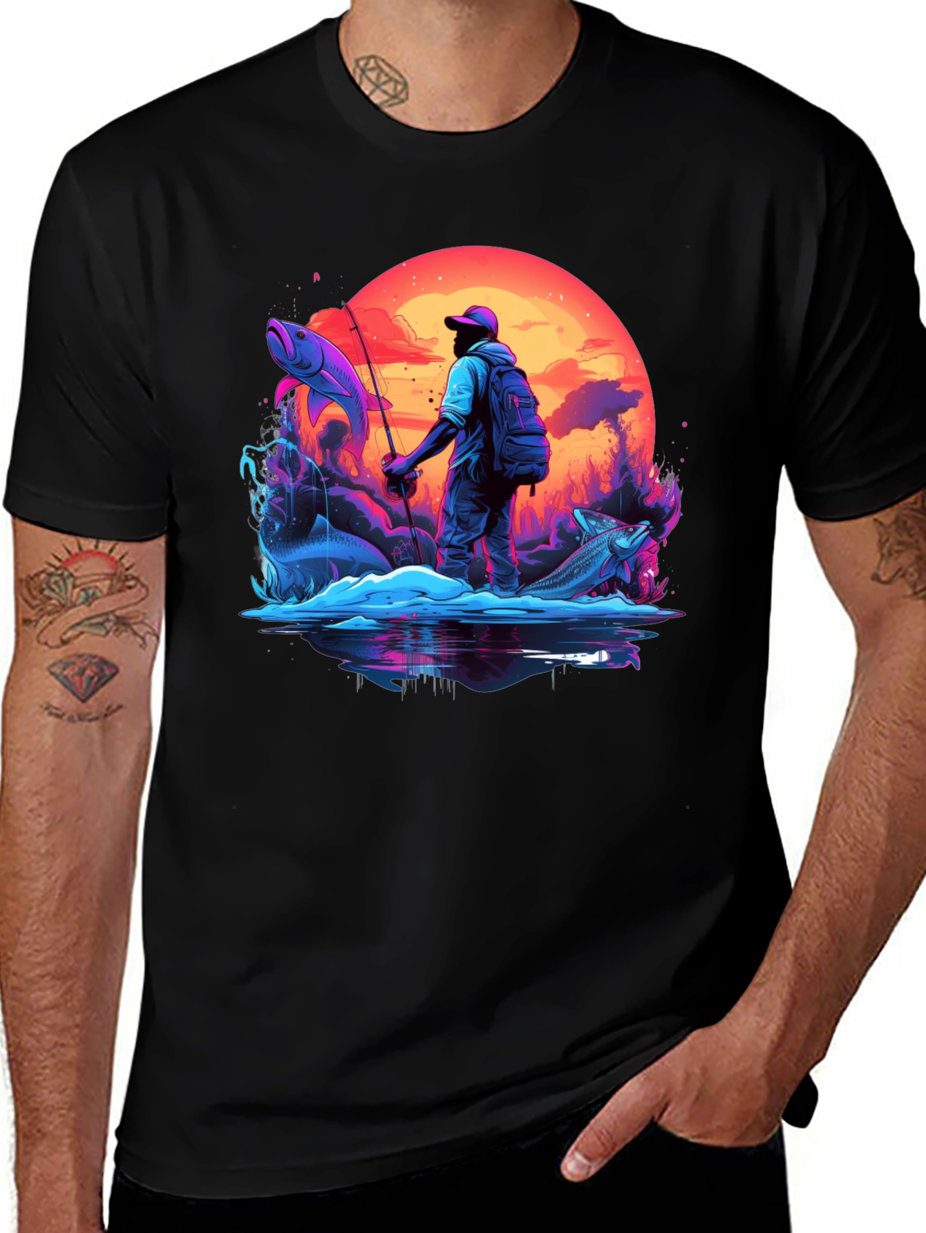 Fishing Graphic T-Shirt - Outdoor Adventure Tee