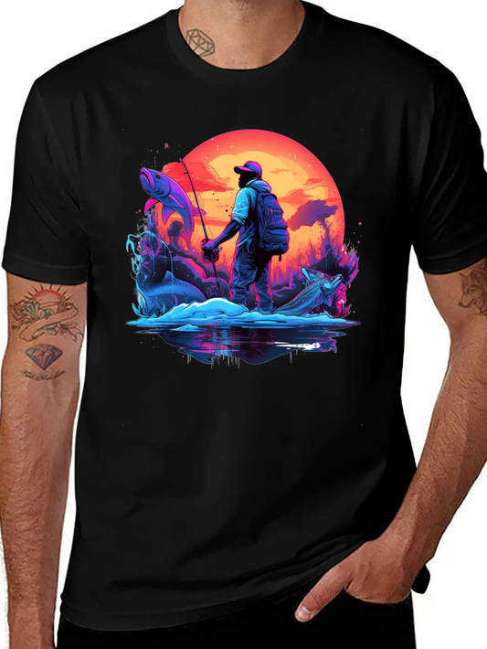 Fishing Graphic T-Shirt - Outdoor Adventure Tee
