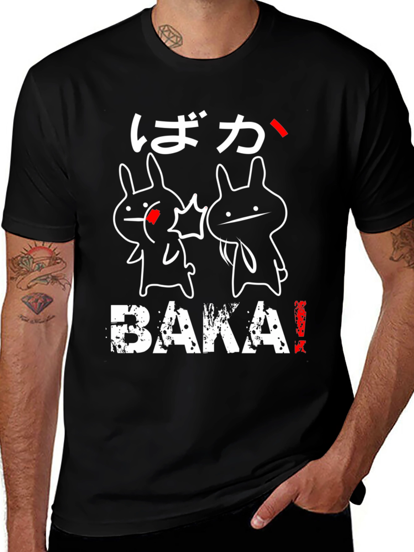Baka T-Shirt Anime Manga Bunny Design