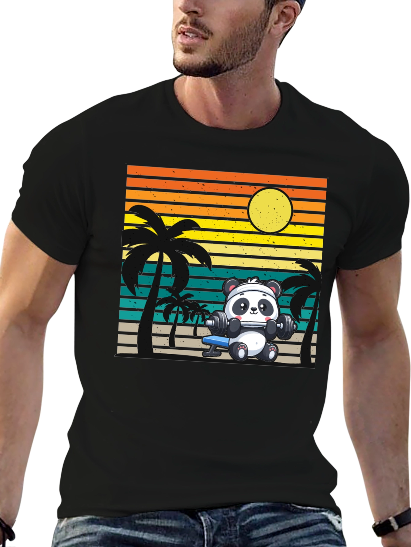 Panda Workout Graphic Tee