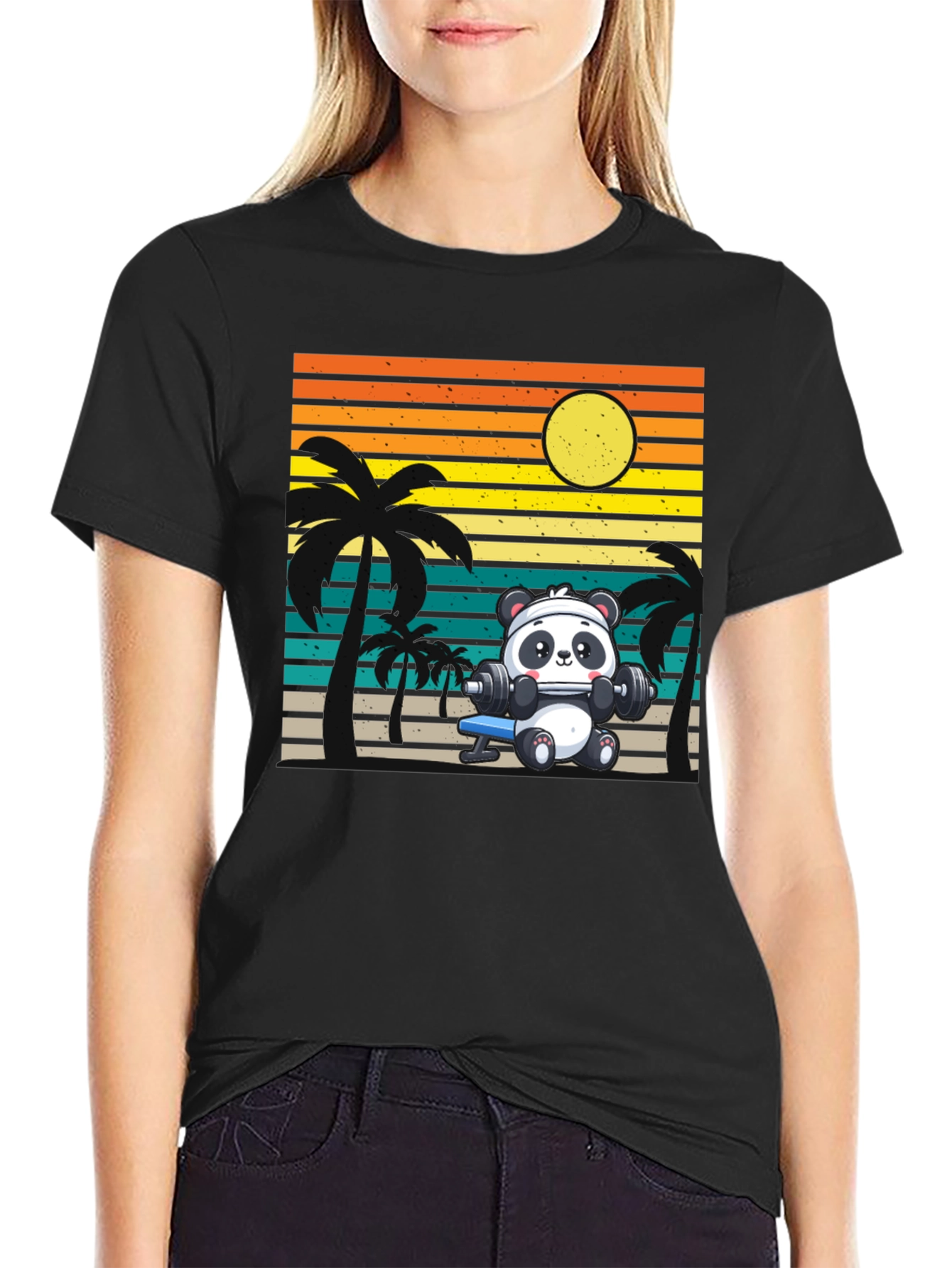 Panda Workout Graphic Tee