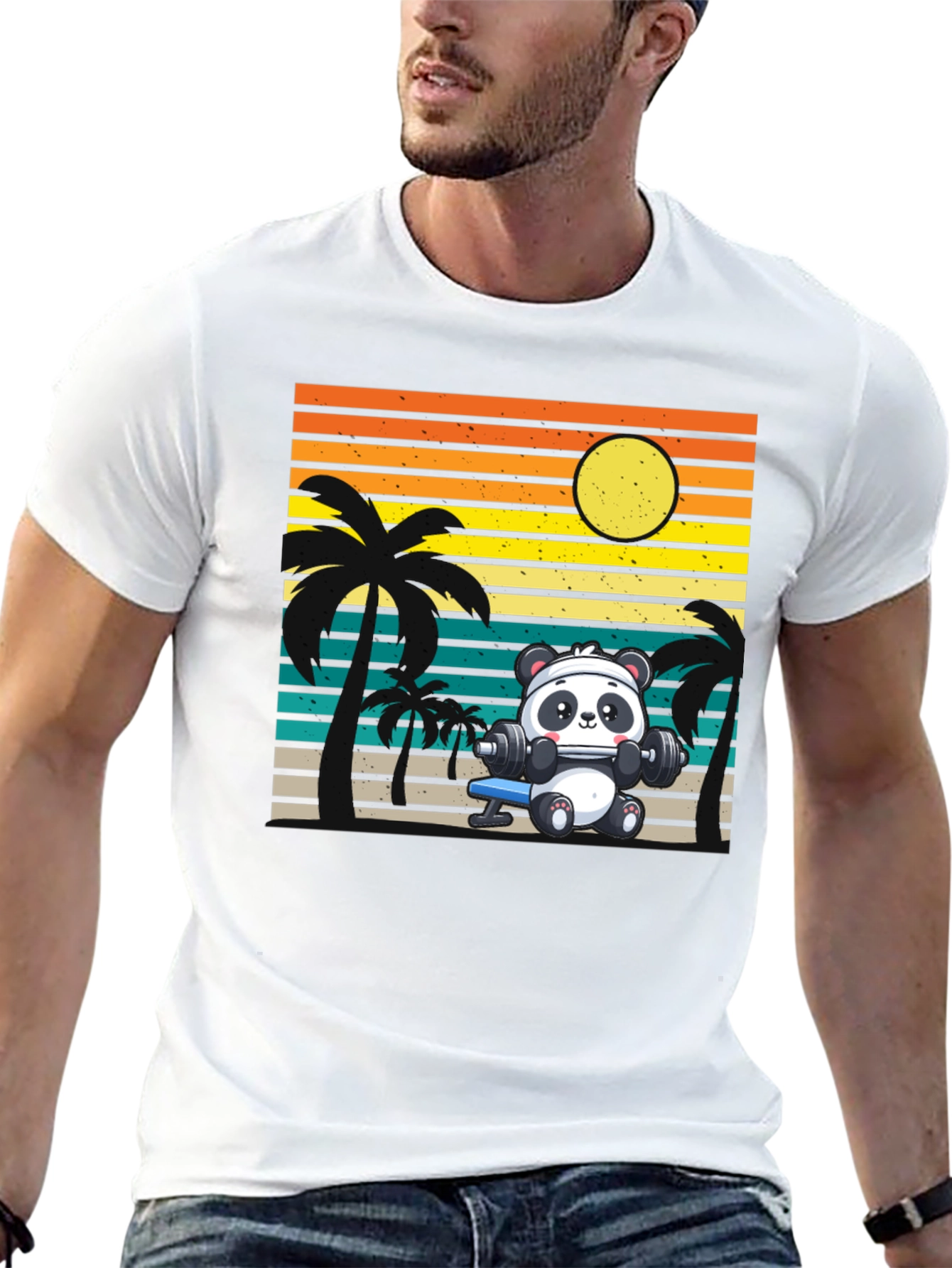 Panda Workout Graphic Tee