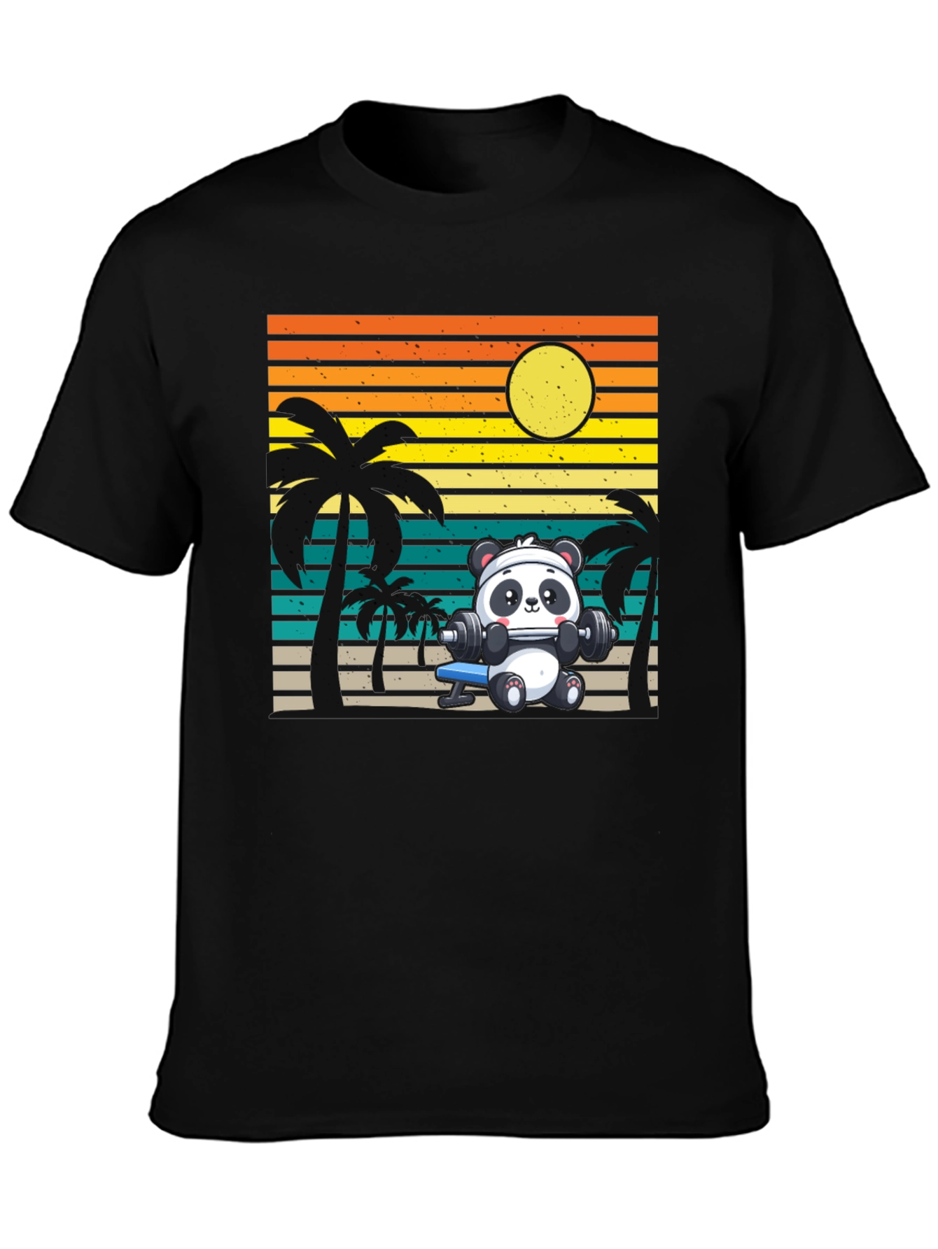 Panda Workout Graphic Tee
