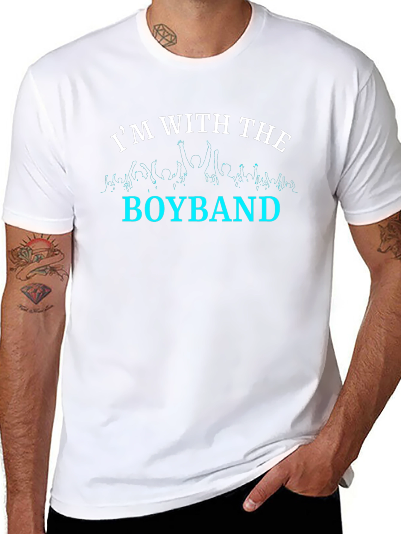 Im With The Boyband Black T-Shirt