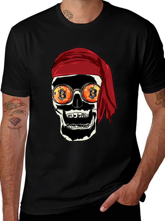 Bitcoin Skull Pirate T-Shirt