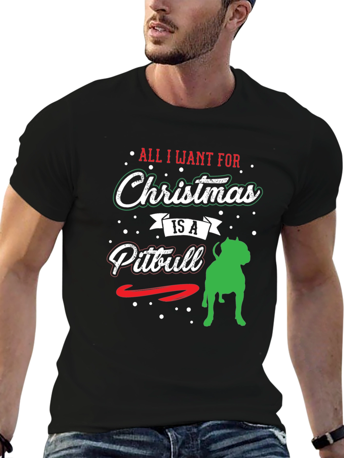Christmas Pitbull T-Shirt