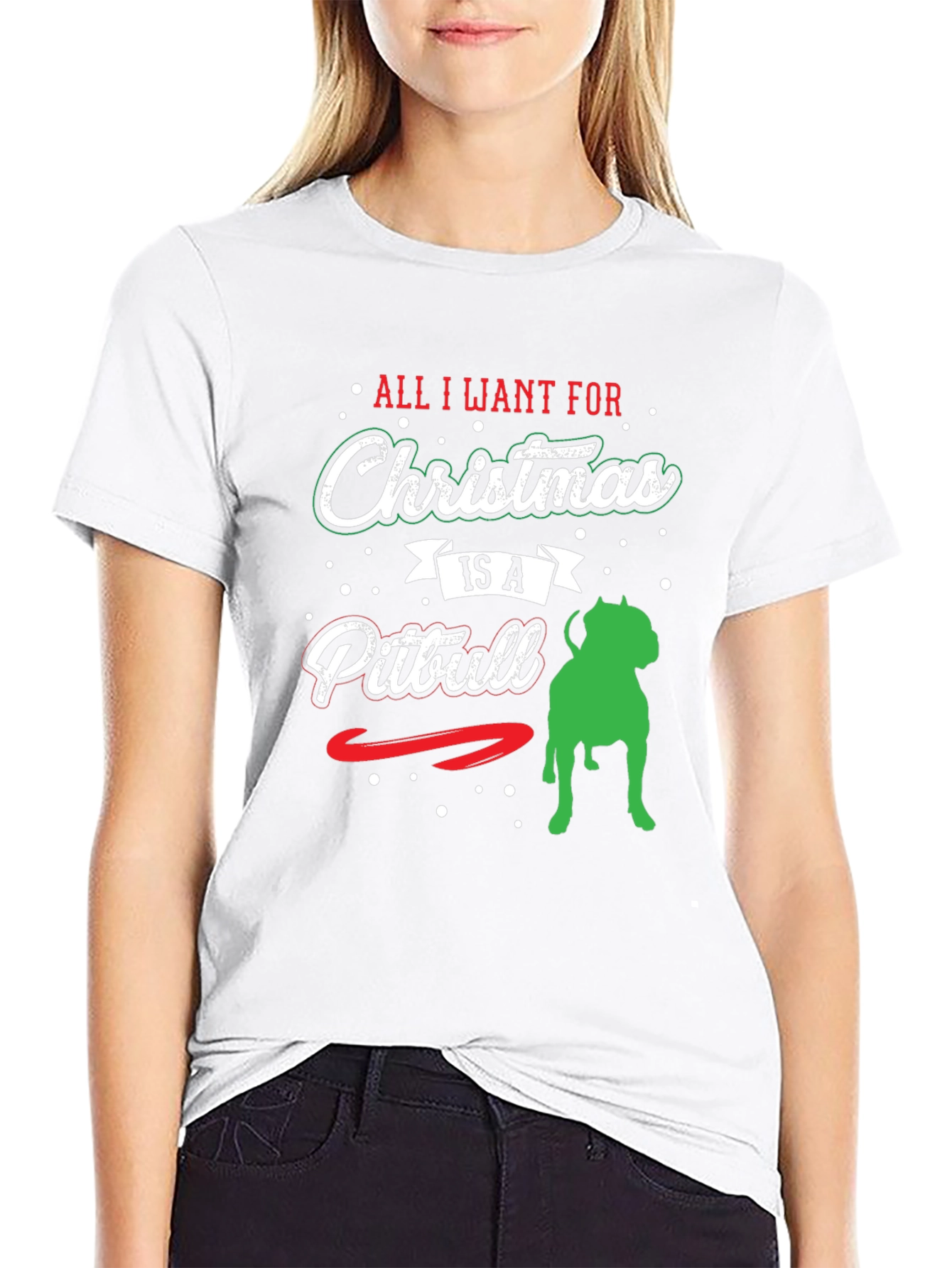 Christmas Pitbull T-Shirt