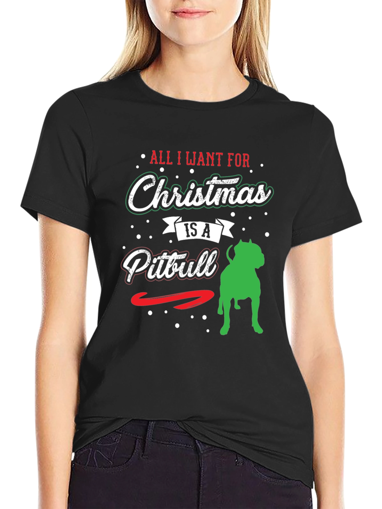 Christmas Pitbull T-Shirt