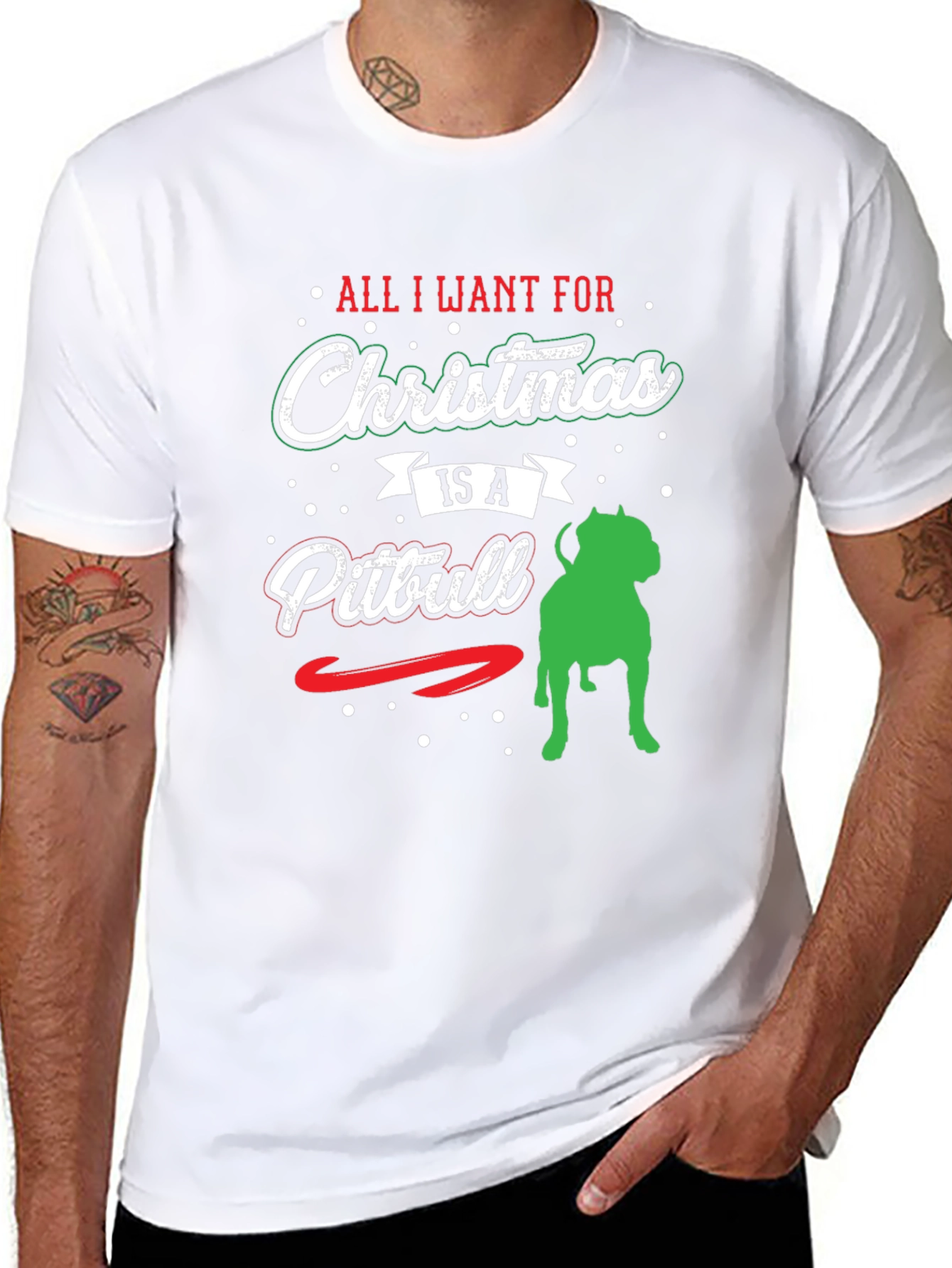 Christmas Pitbull T-Shirt
