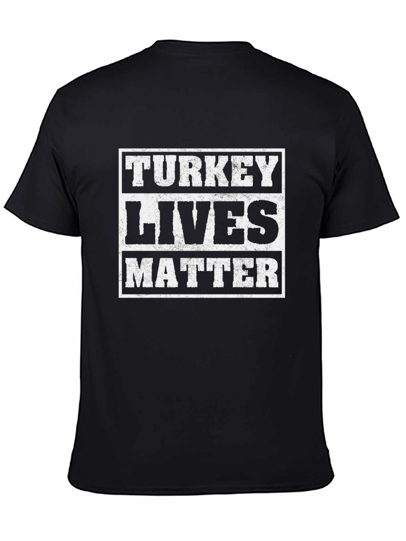 Turkey Lives Matter Graphic Tee - Black Cotton T-Shirt