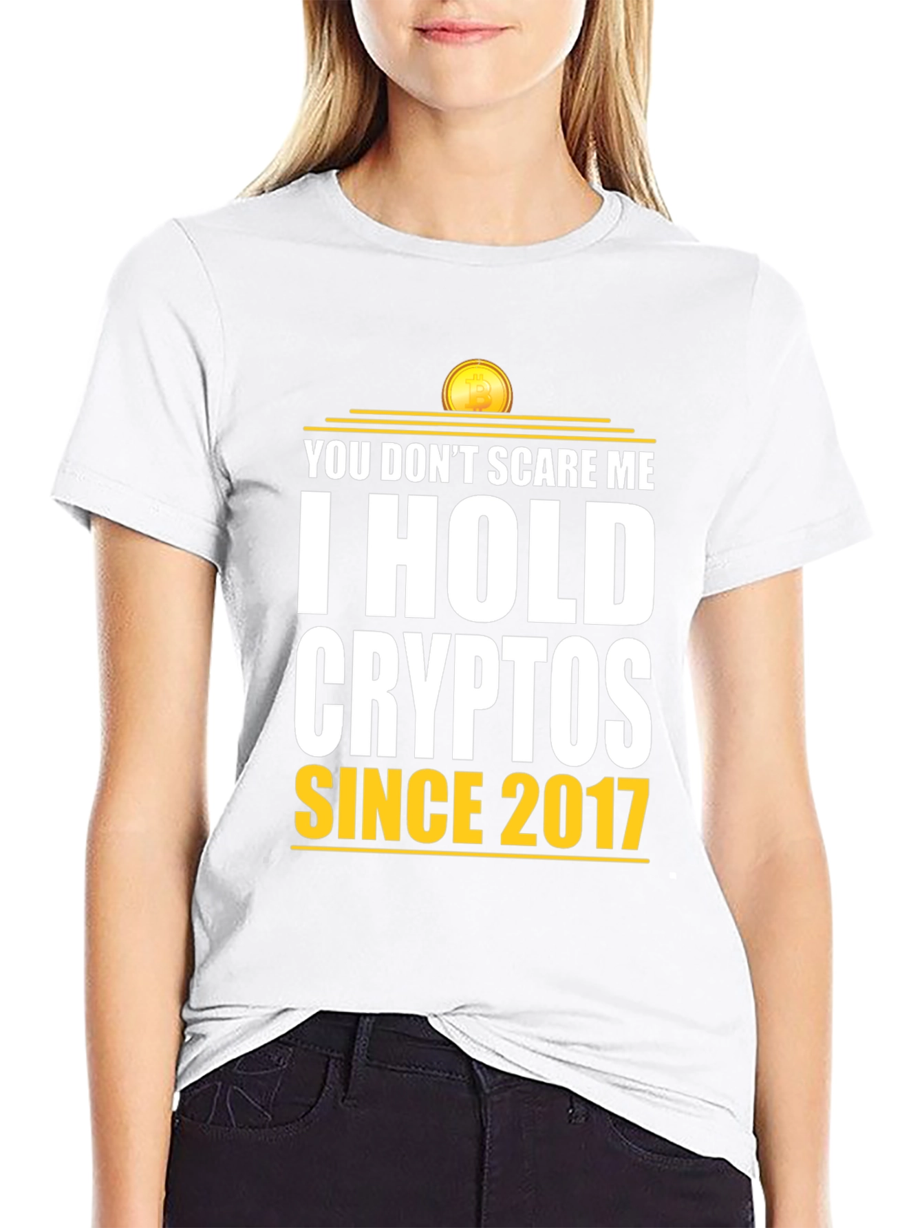 I Hold Cryptos Since 2017 - Bitcoin T-Shirt