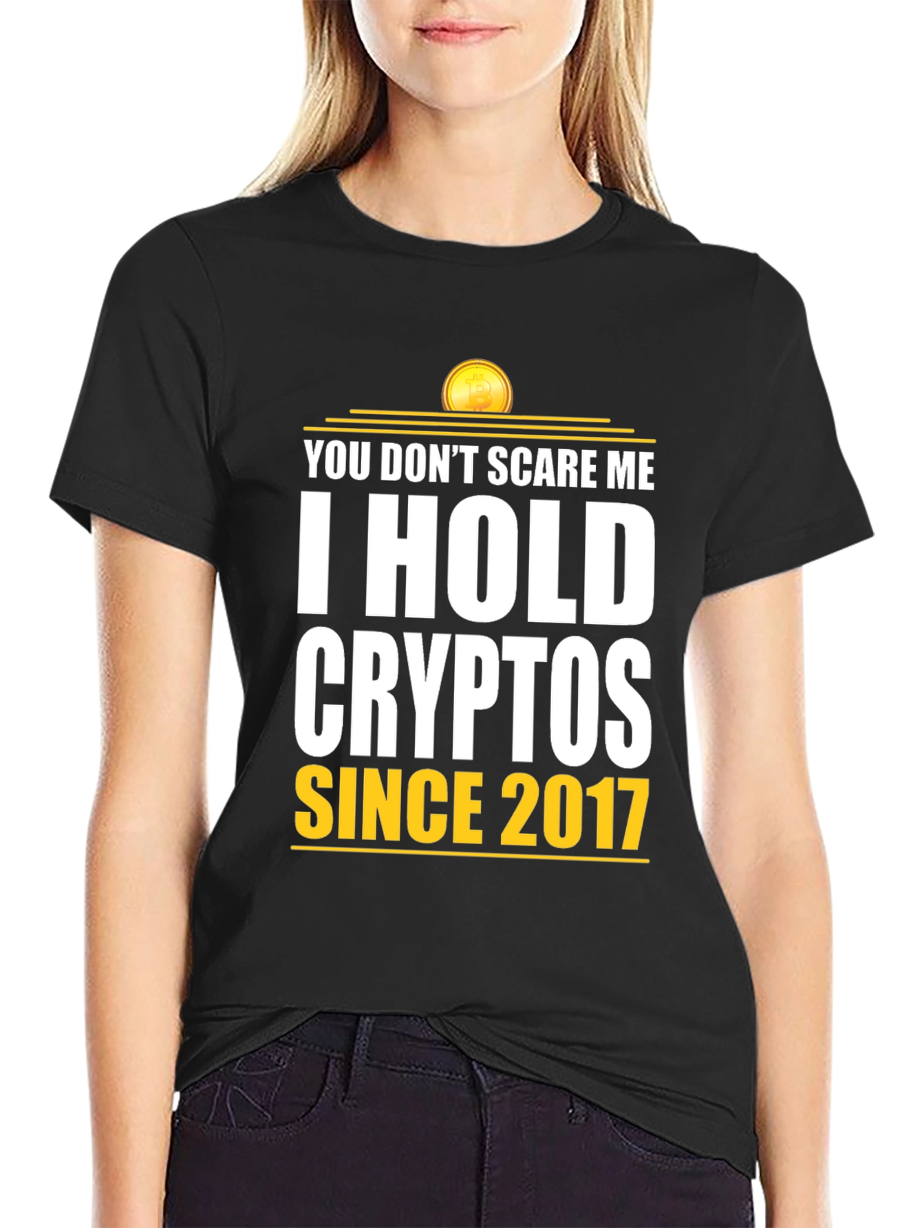 I Hold Cryptos Since 2017 - Bitcoin T-Shirt