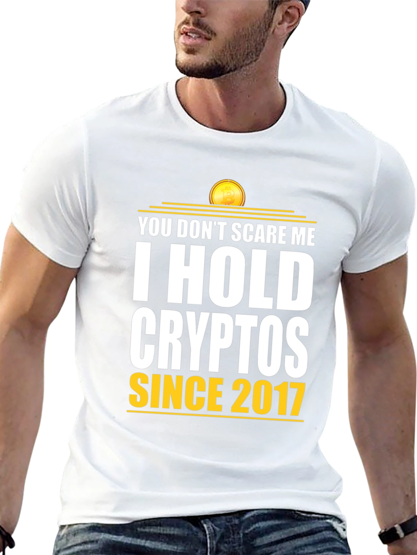 I Hold Cryptos Since 2017 - Bitcoin T-Shirt